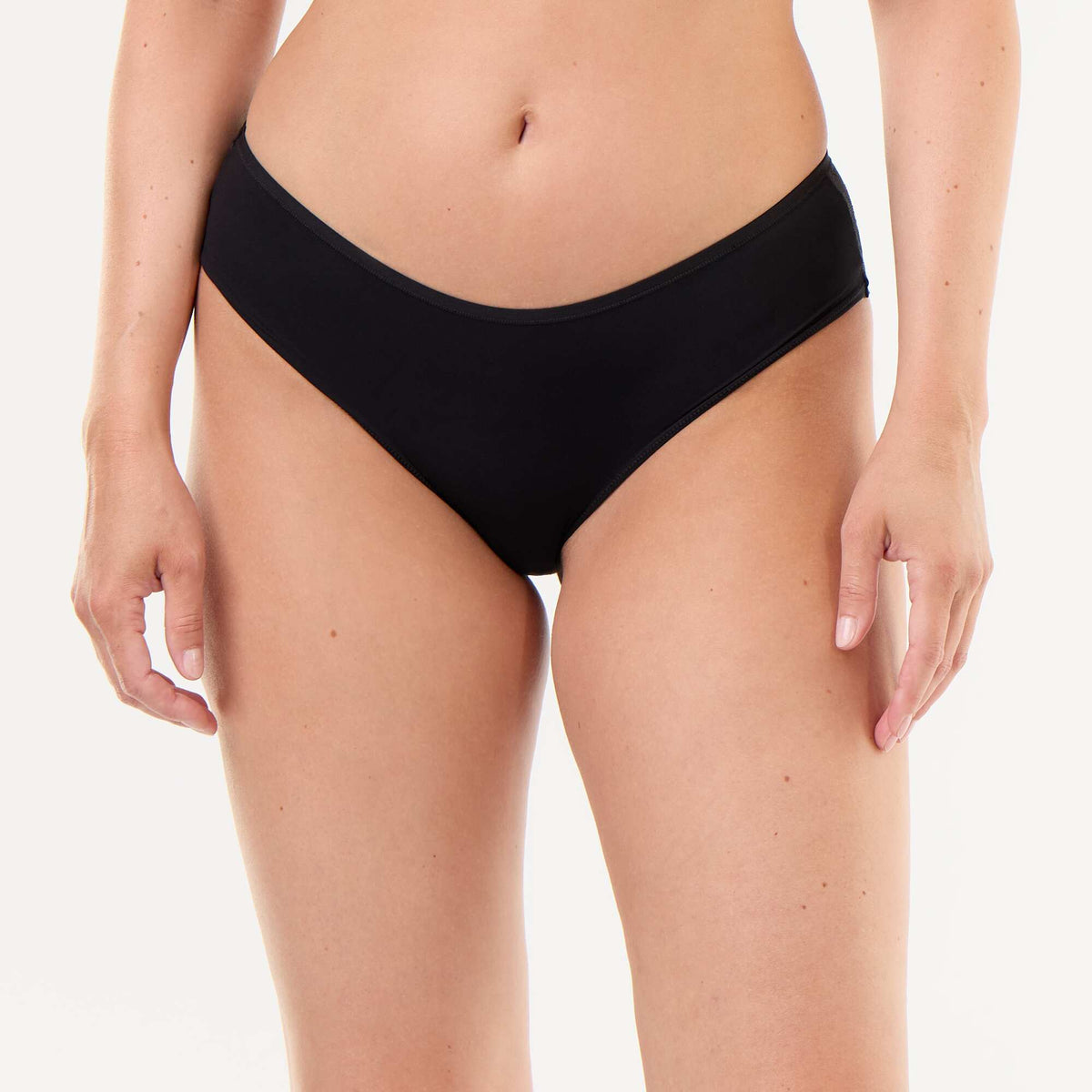 Two-tone lace shorty BLACK