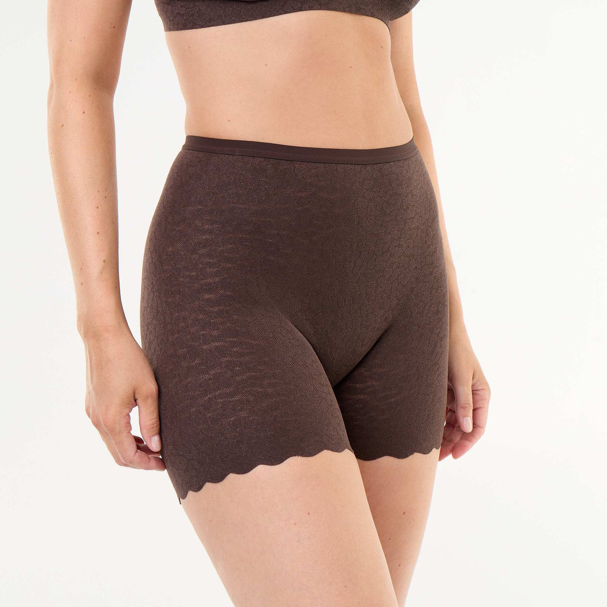Solid Lace Shorty BROWN