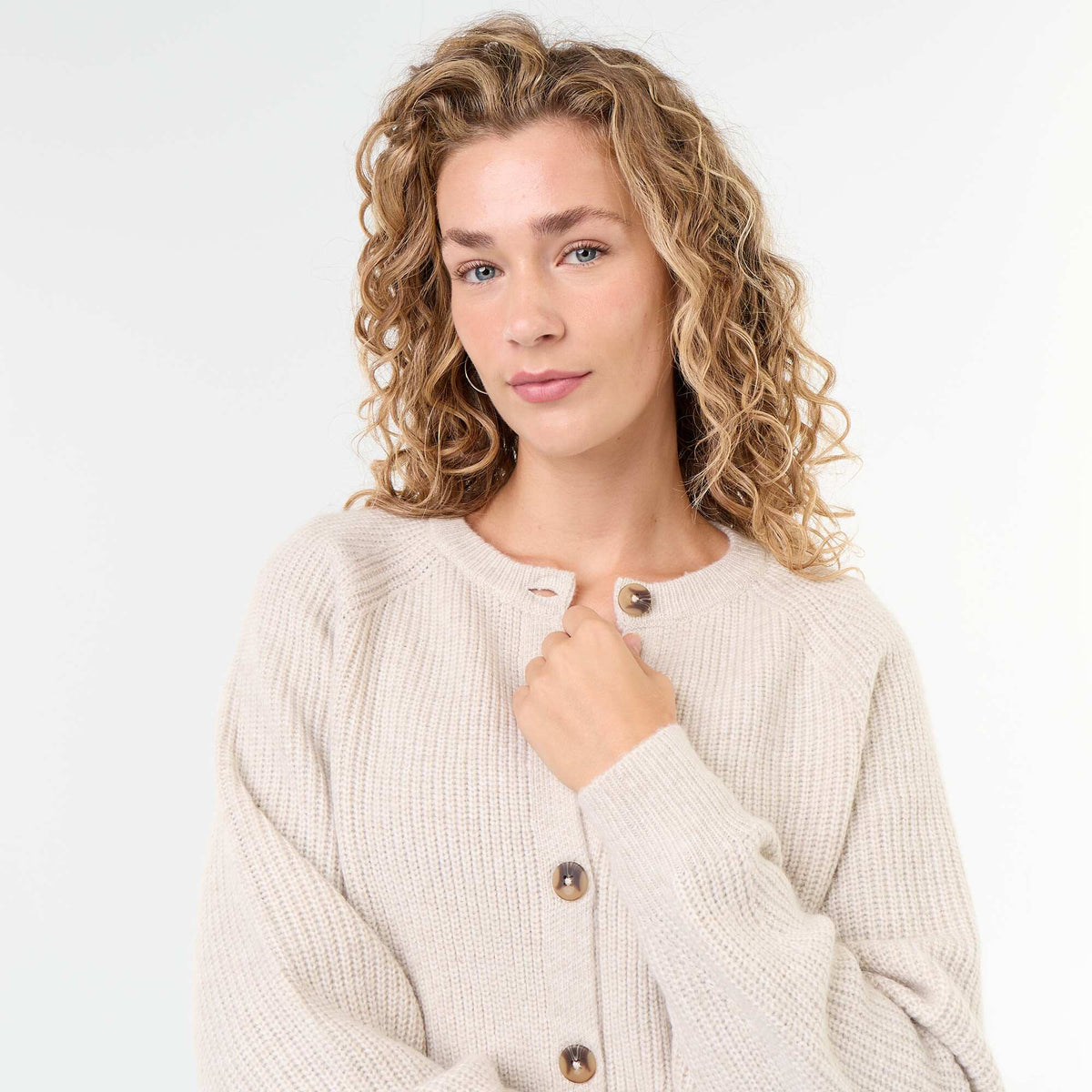 Chunky Knit Cardigan GREY