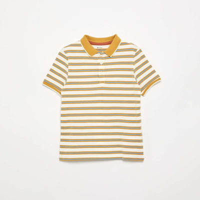 Piqué Knit Polo Shirt WHITE