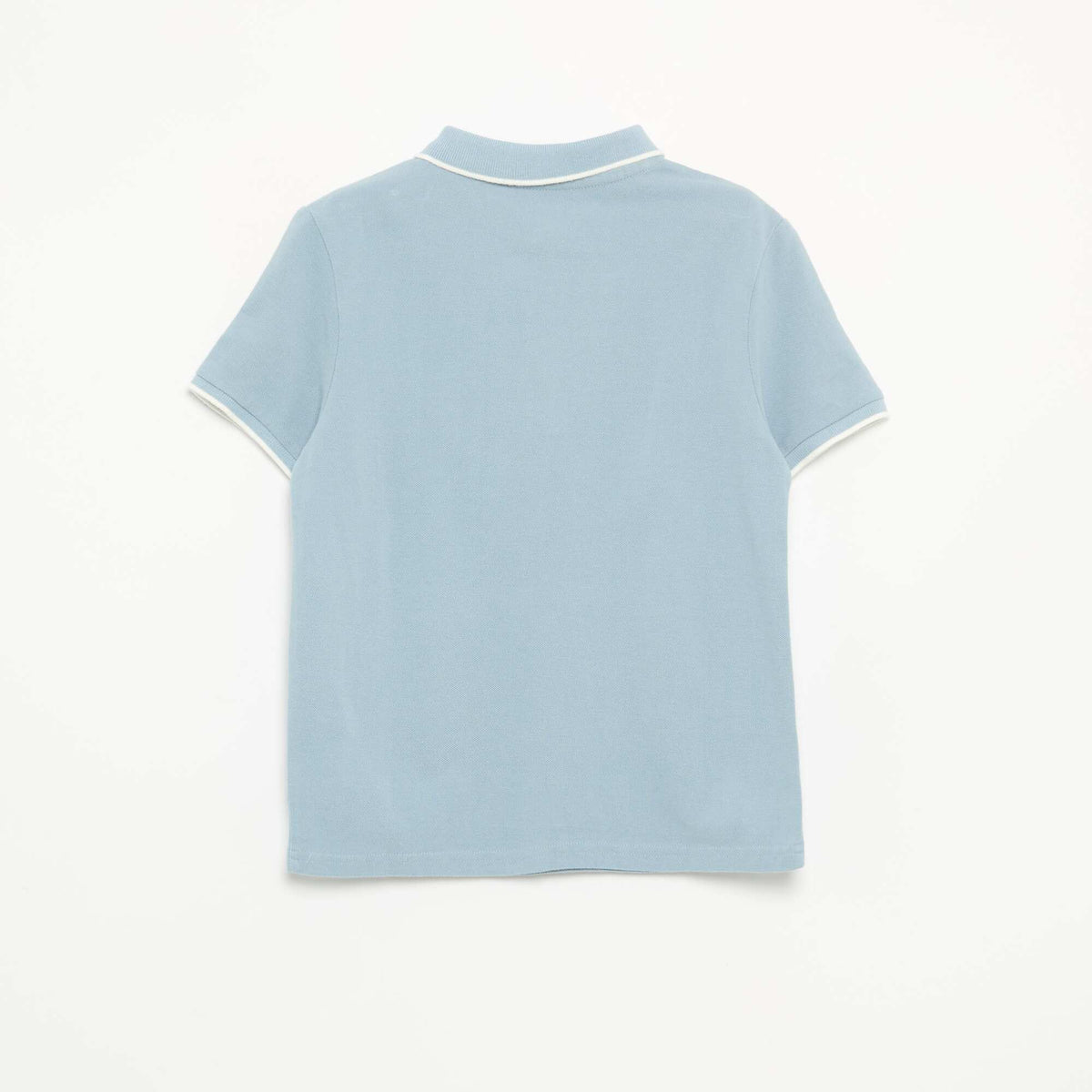 Piqué knit polo shirt BLUE
