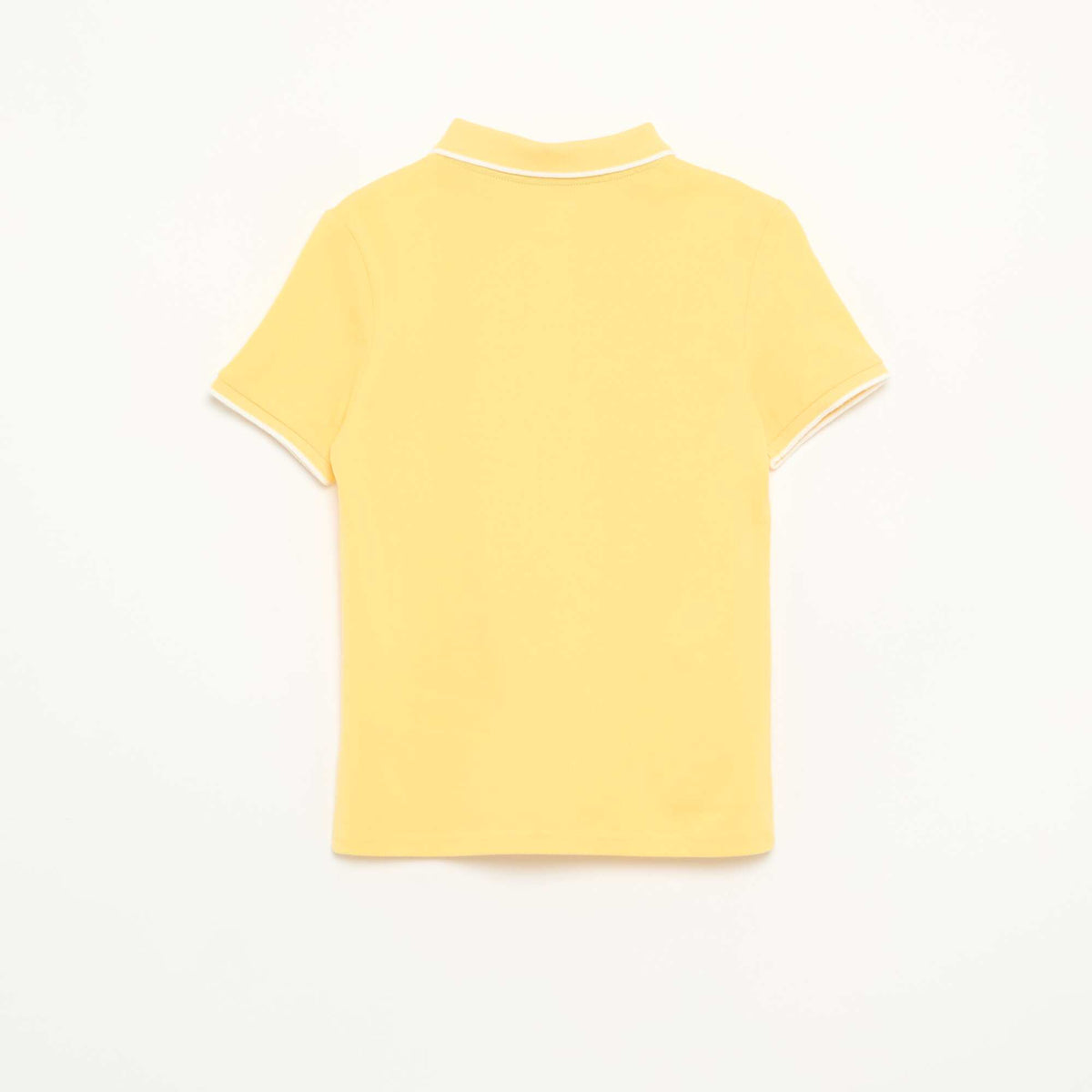 Piqué knit polo shirt YELLOW