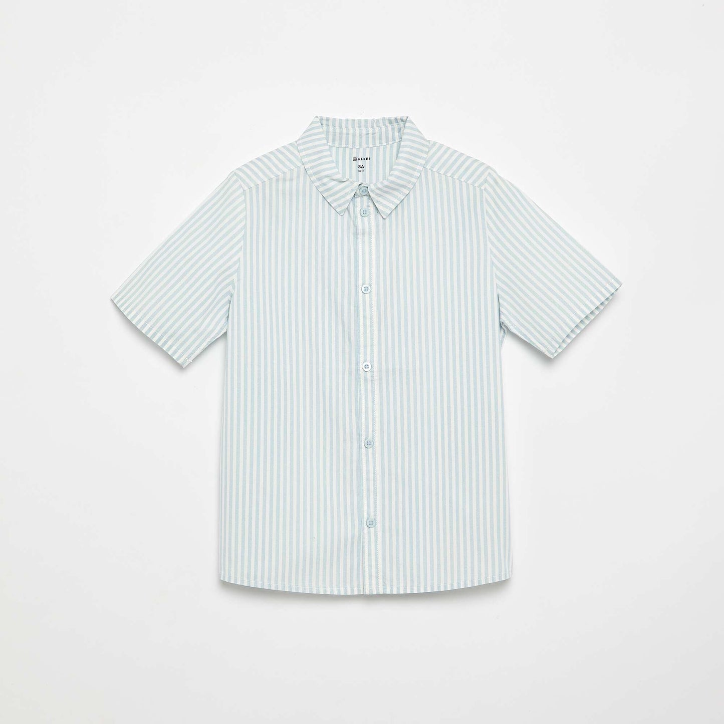 Striped Short-Sleeved Shirt BLUE