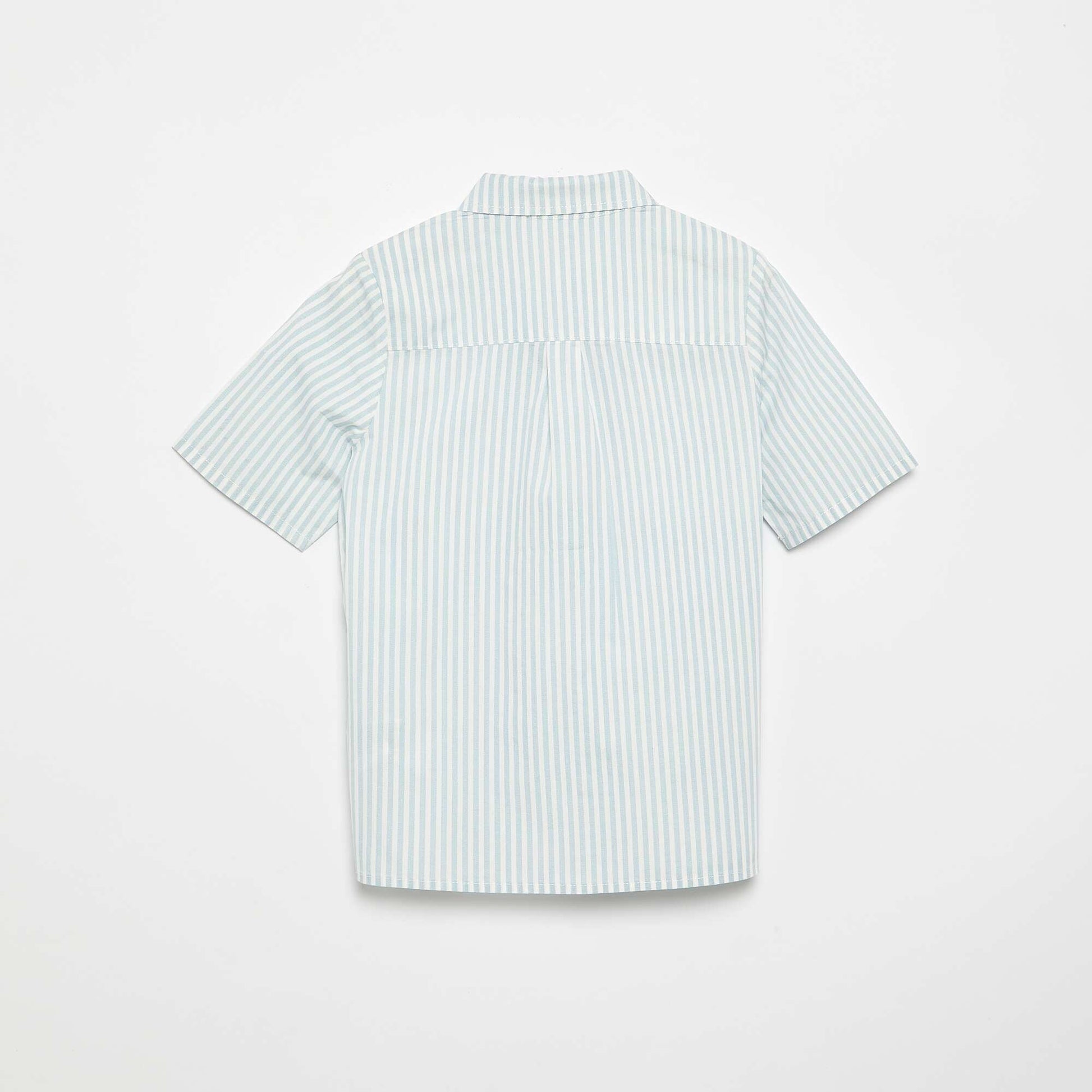 Striped Short-Sleeved Shirt BLUE