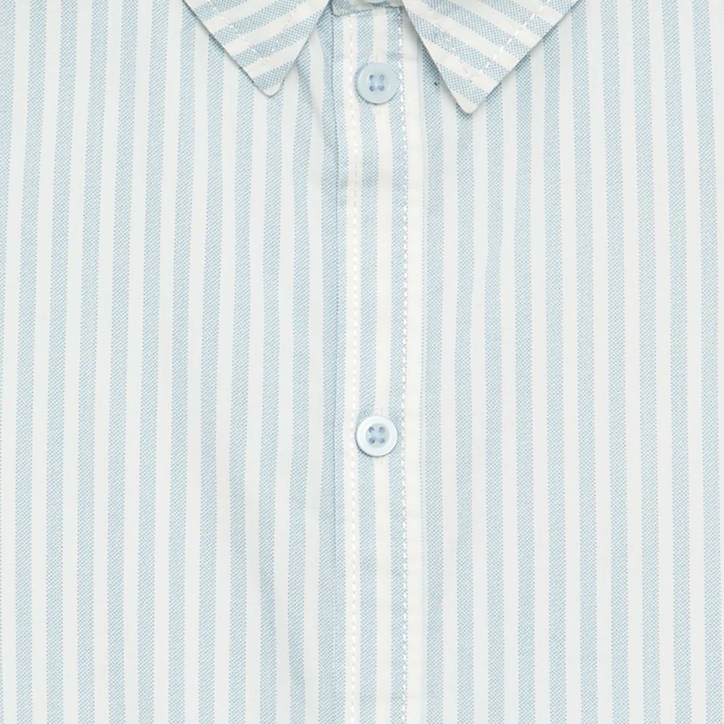 Striped Short-Sleeved Shirt BLUE