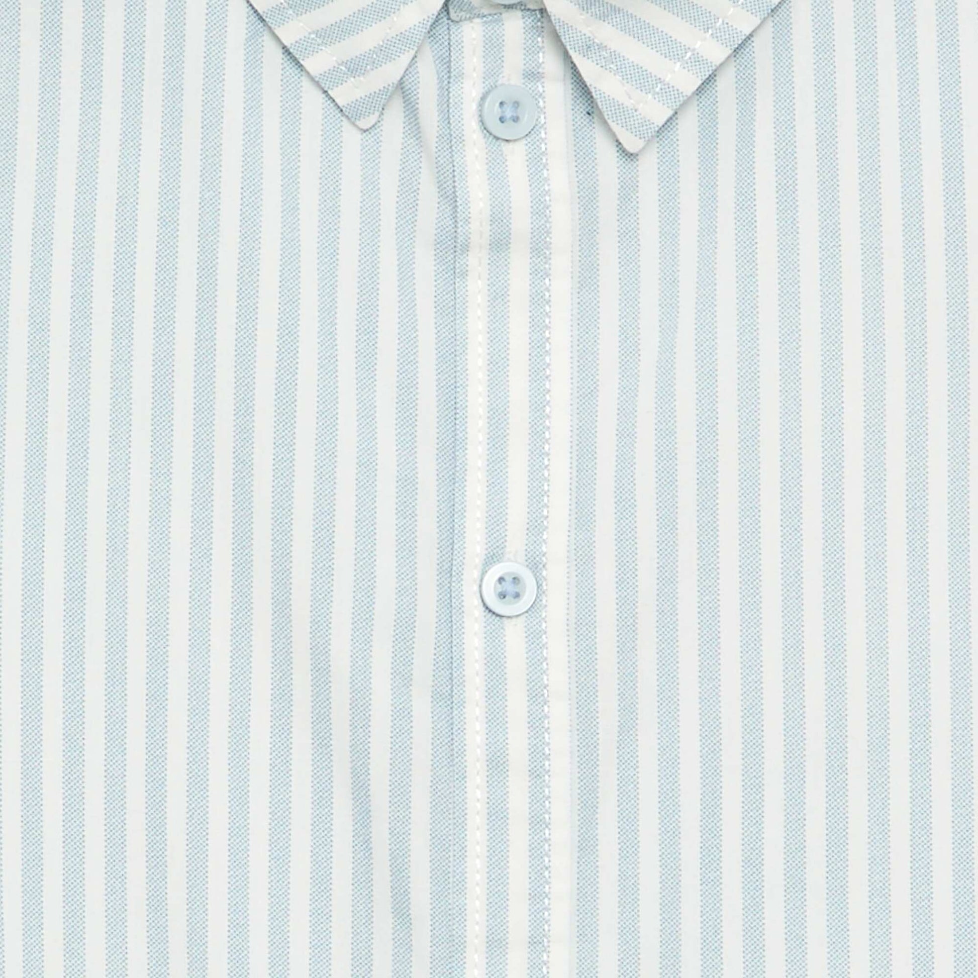 Striped Short-Sleeved Shirt BLUE