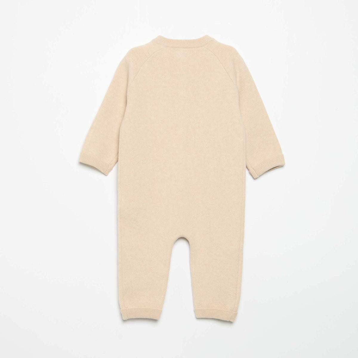 Compact knit sleepsuit BEIGE