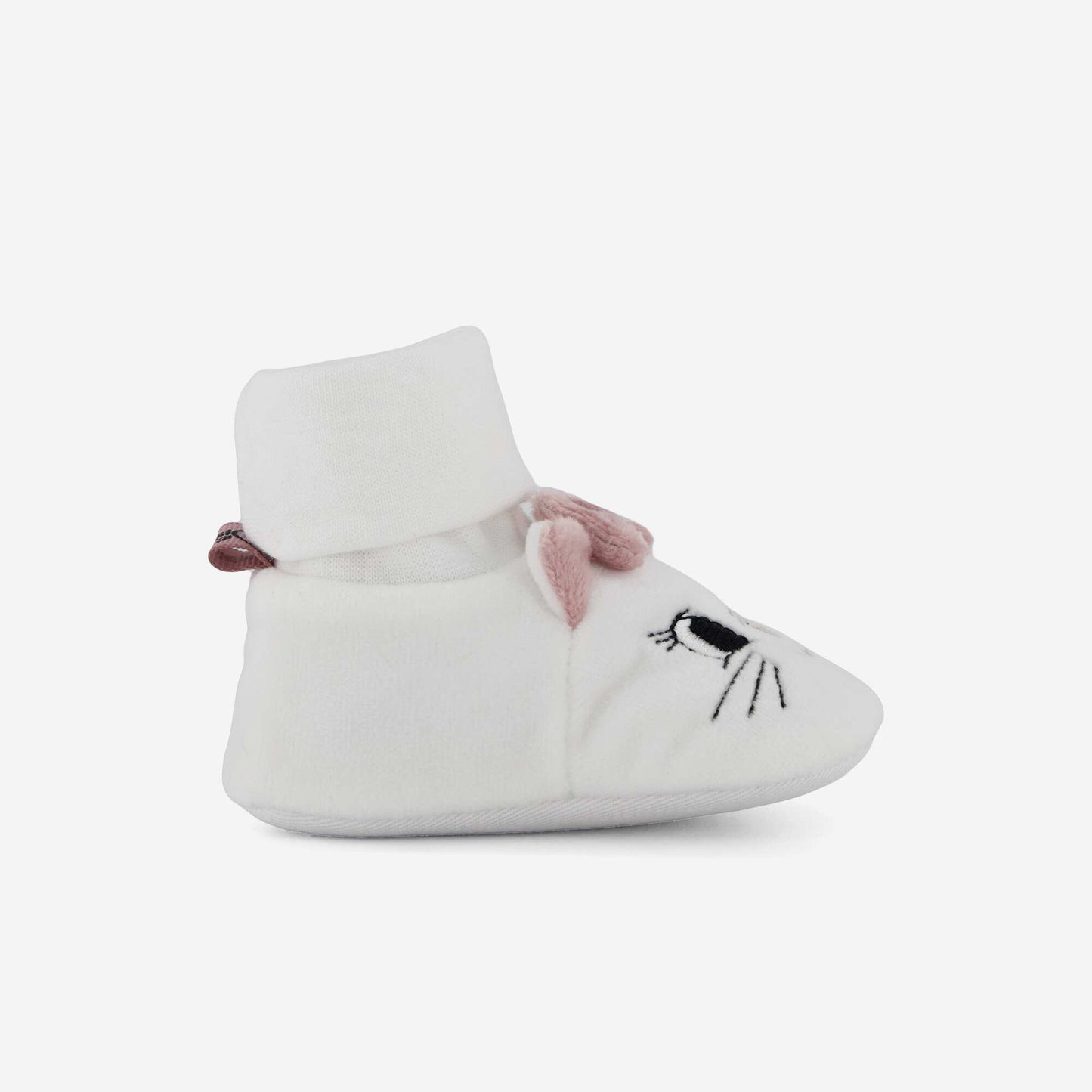'Marie' High-Top Slippers WHITE