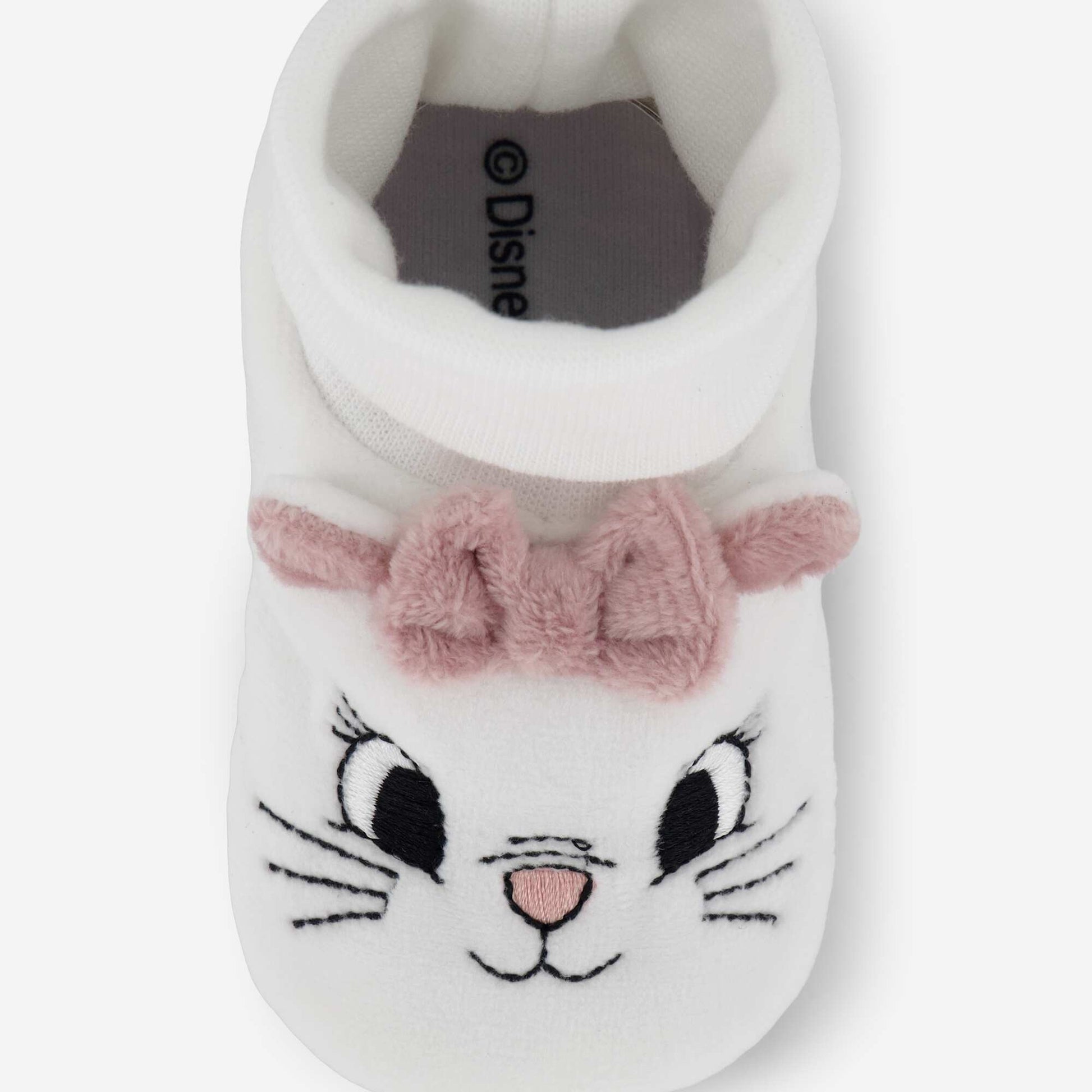 'Marie' High-Top Slippers WHITE