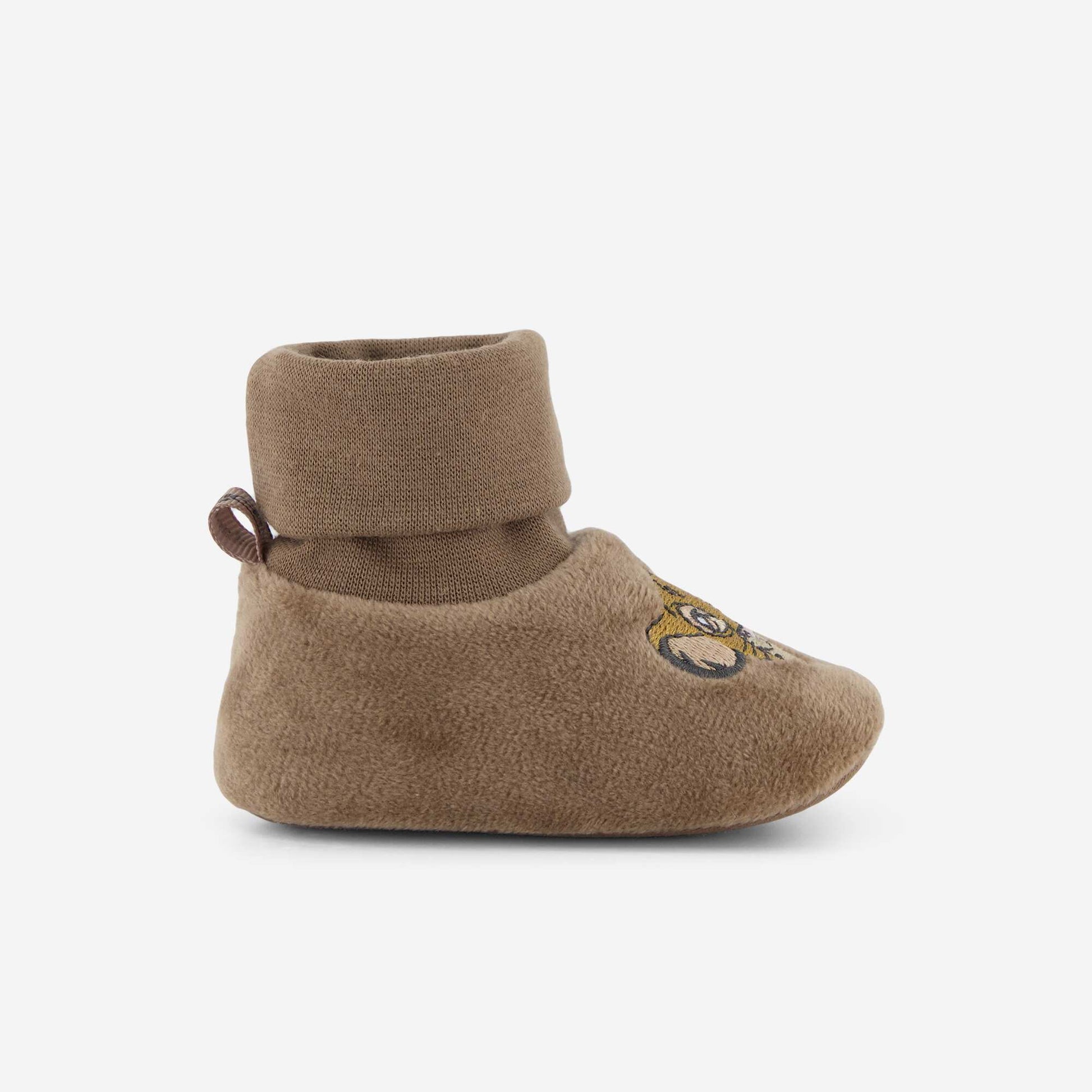 'Simba' High-Top Slippers BROWN