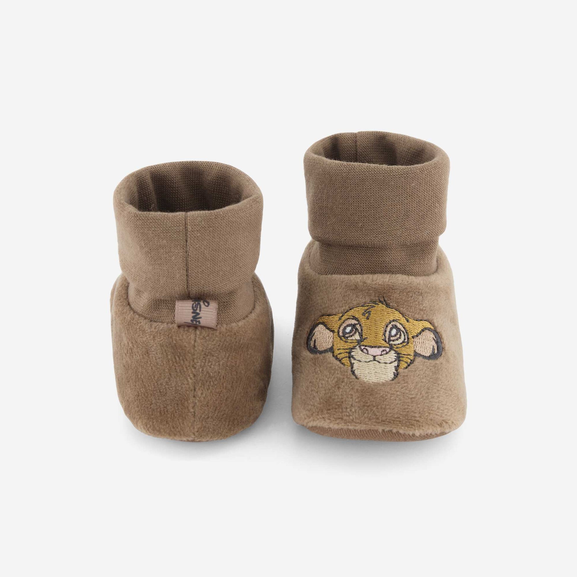 'Simba' High-Top Slippers BROWN
