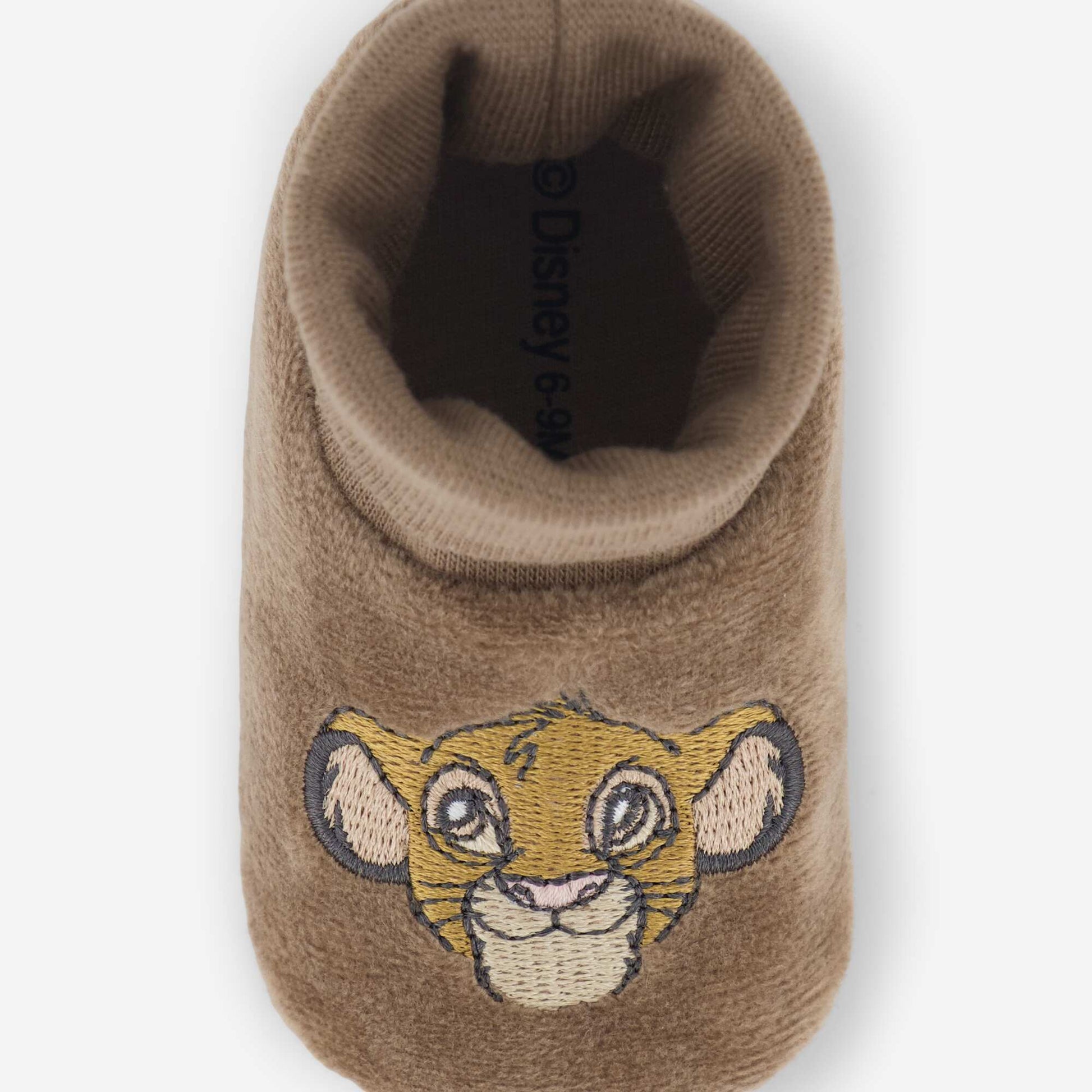 'Simba' High-Top Slippers BROWN