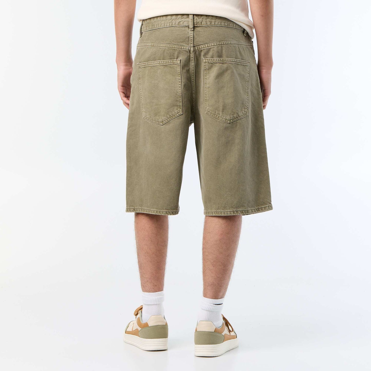 5-pocket denim shorts KHAKI