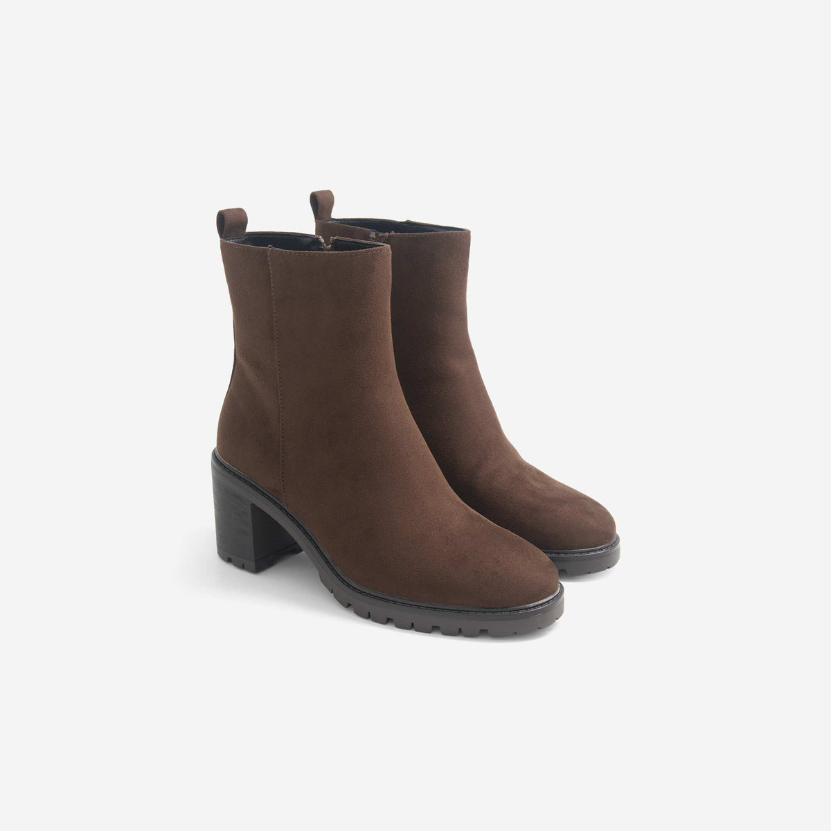 Heeled boots BROWN