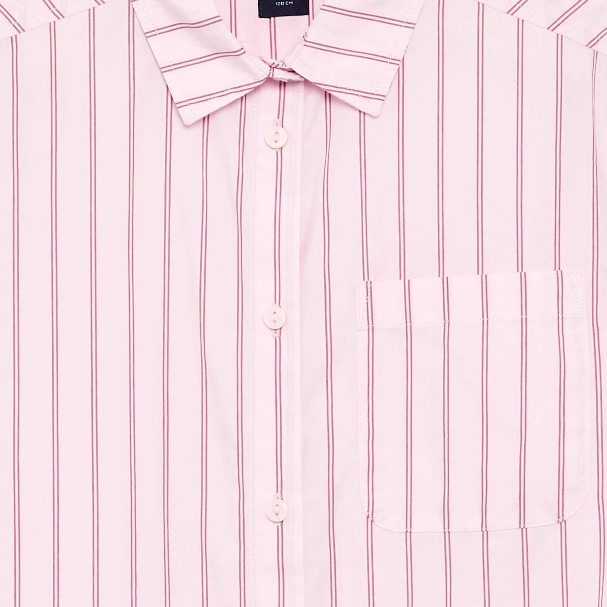 Long-sleeved cotton blouse PINK