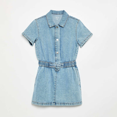 Denim shirt dress BLUE