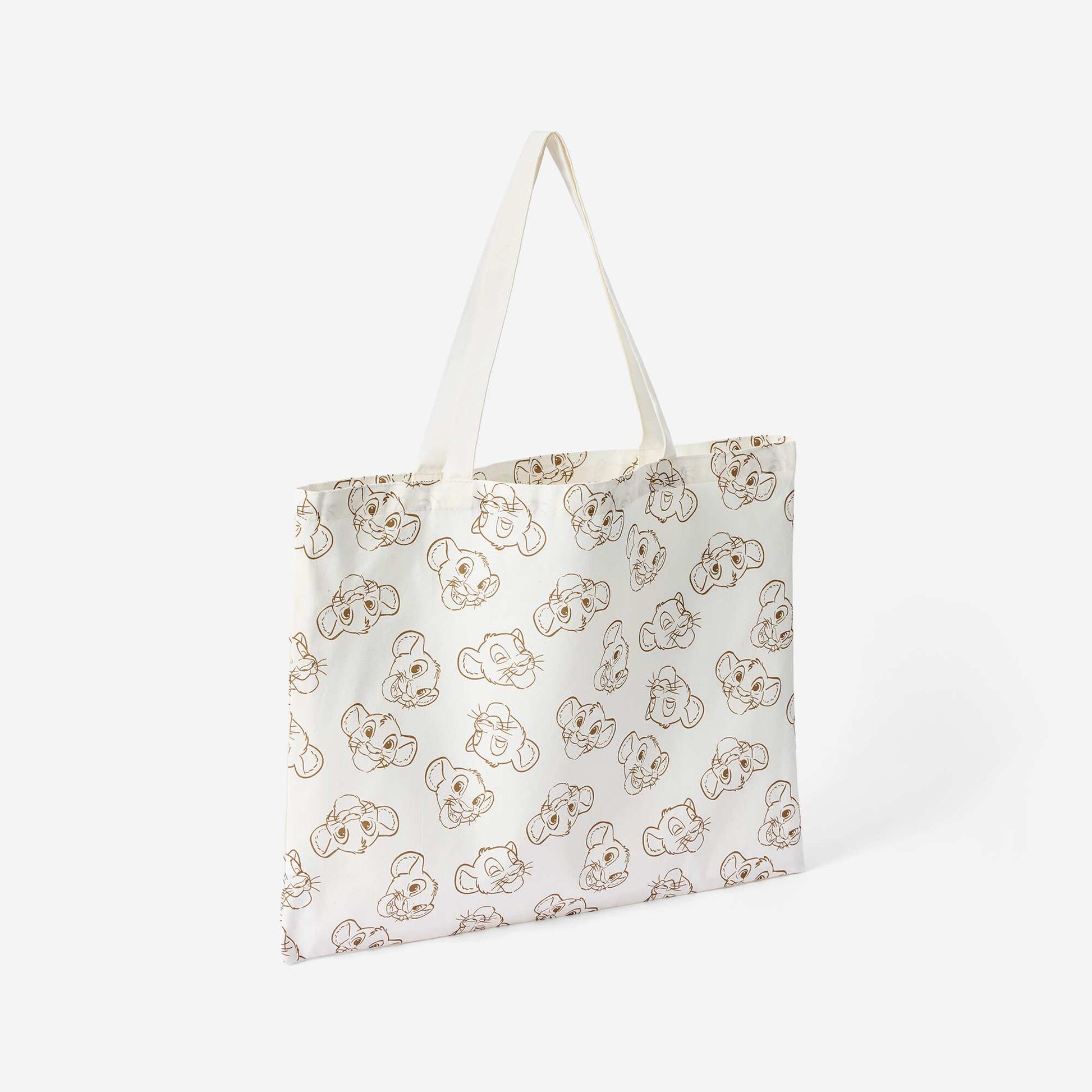 XL 'The Lion King' Disney Tote Bag BEIGE