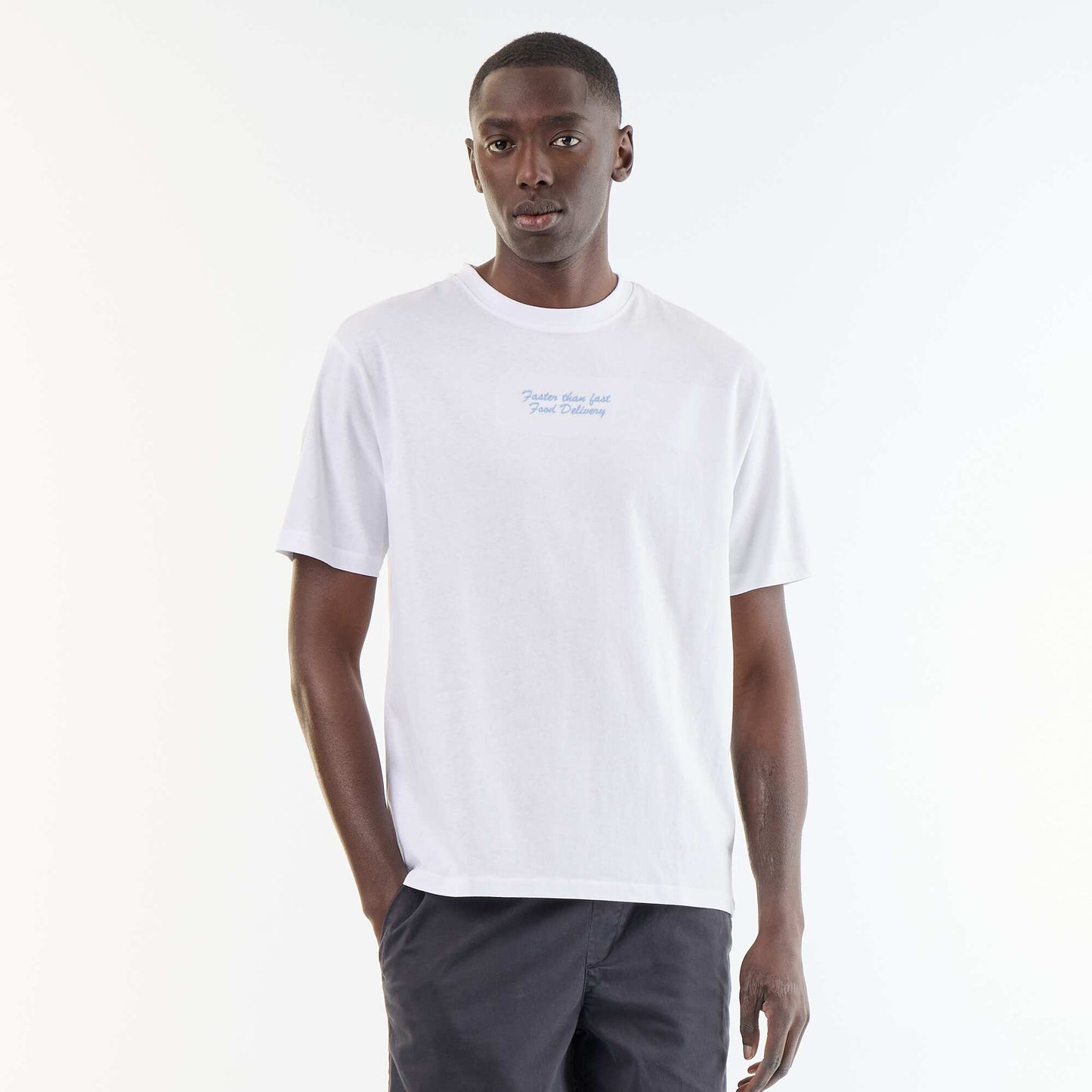 Embroidered Short-Sleeve T-Shirt WHITE