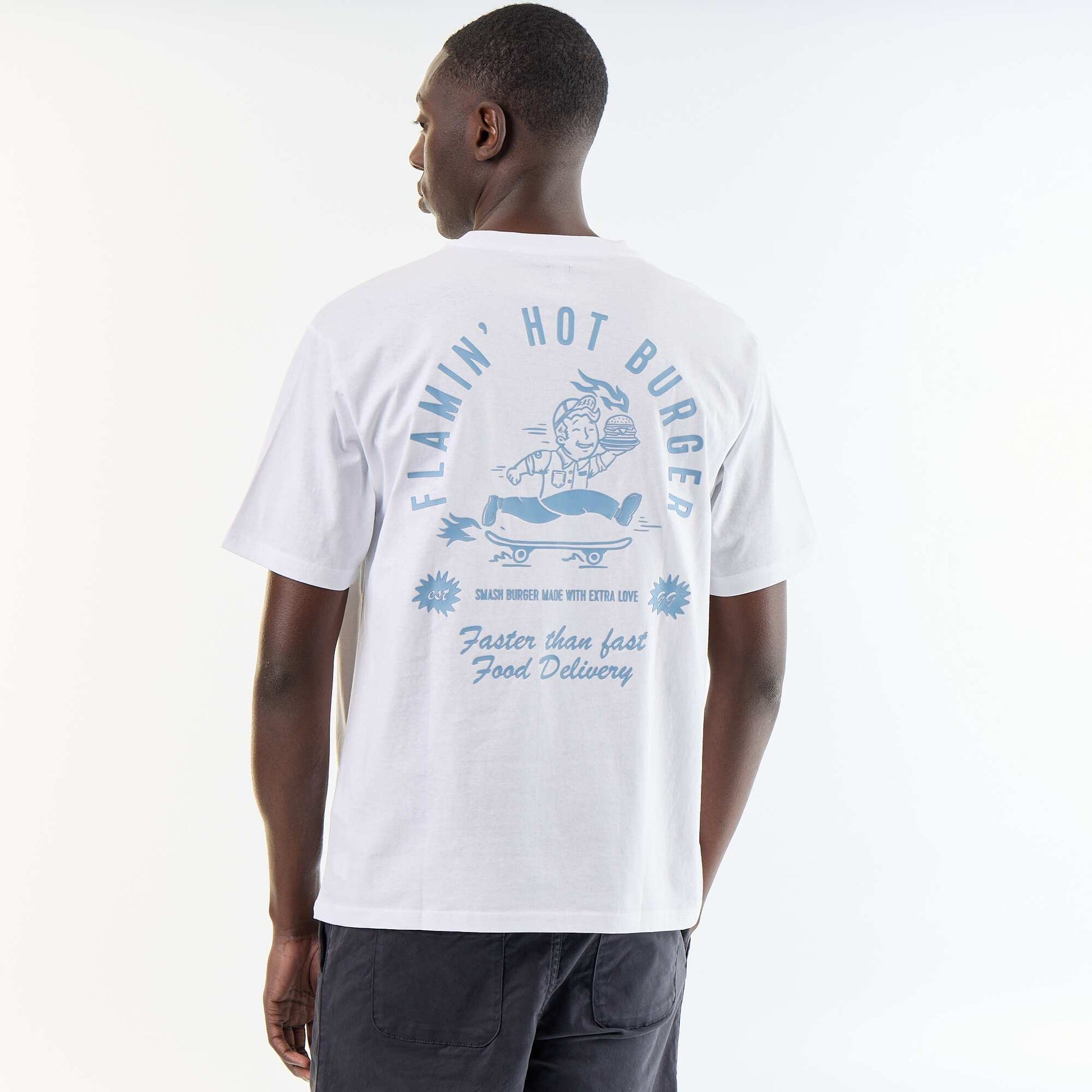 Embroidered Short-Sleeve T-Shirt WHITE