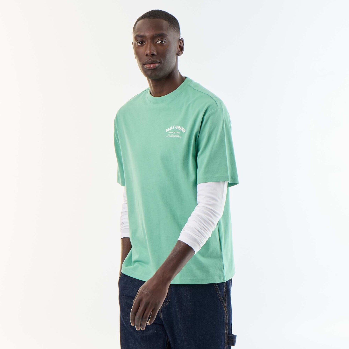 Embroidered Short-Sleeve T-Shirt GREEN