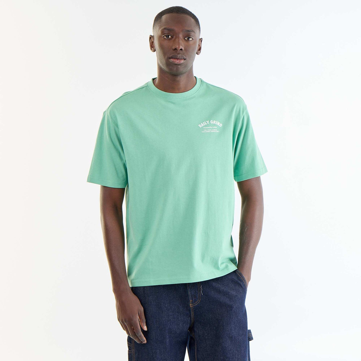 Embroidered Short-Sleeve T-Shirt GREEN