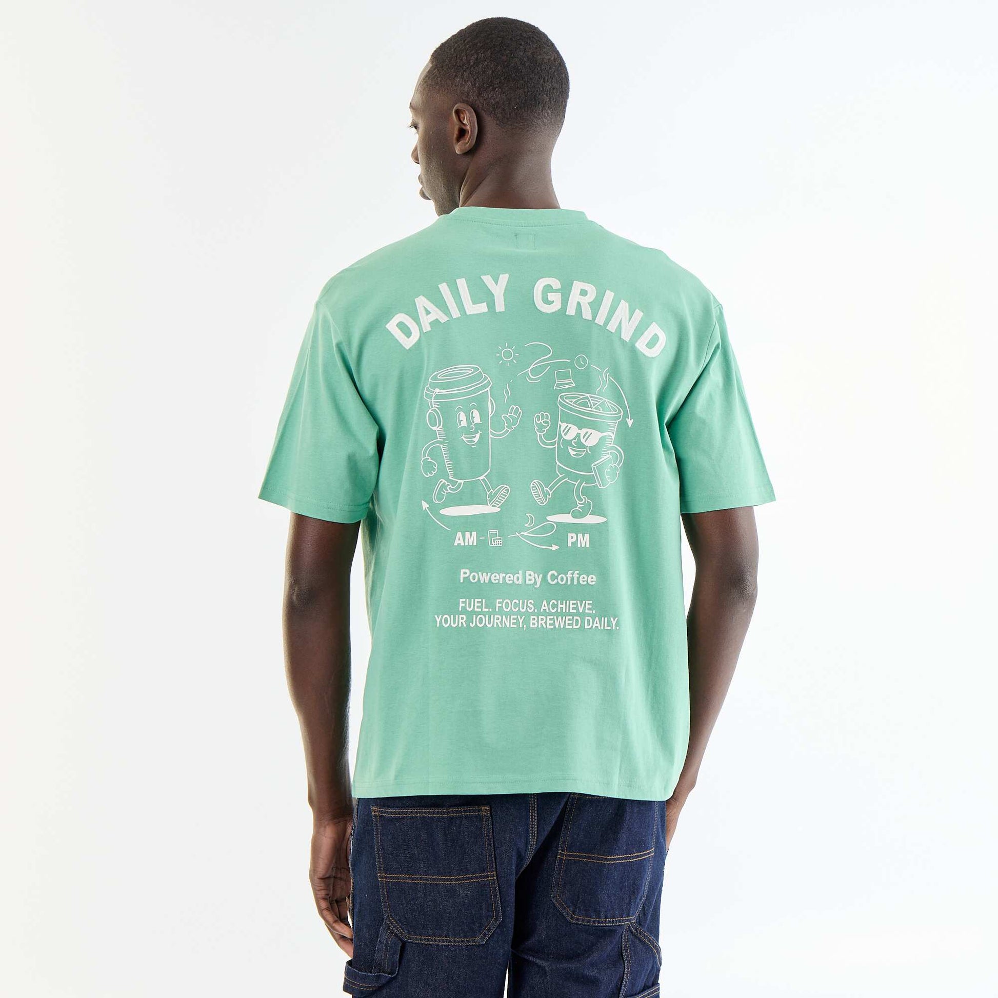 Embroidered Short-Sleeve T-Shirt GREEN