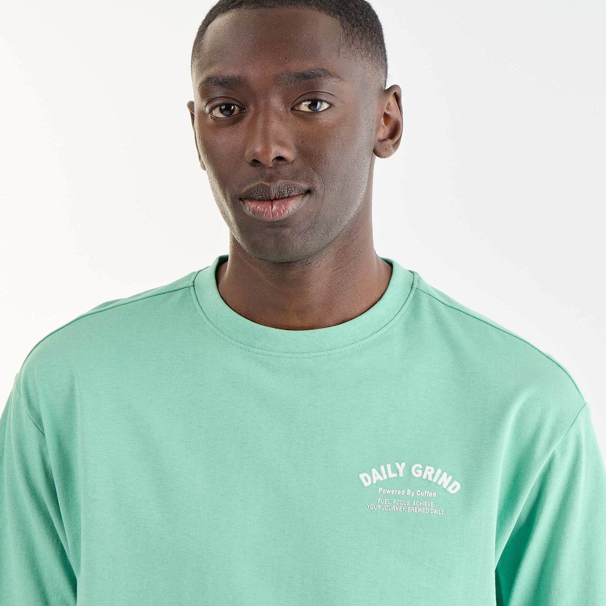 Embroidered Short-Sleeve T-Shirt GREEN
