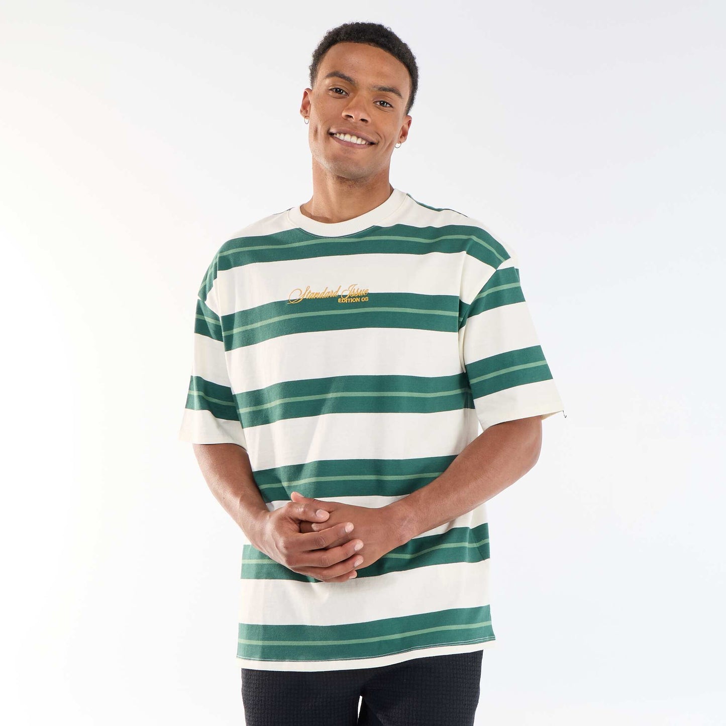 Striped Short-Sleeve T-Shirt GREEN