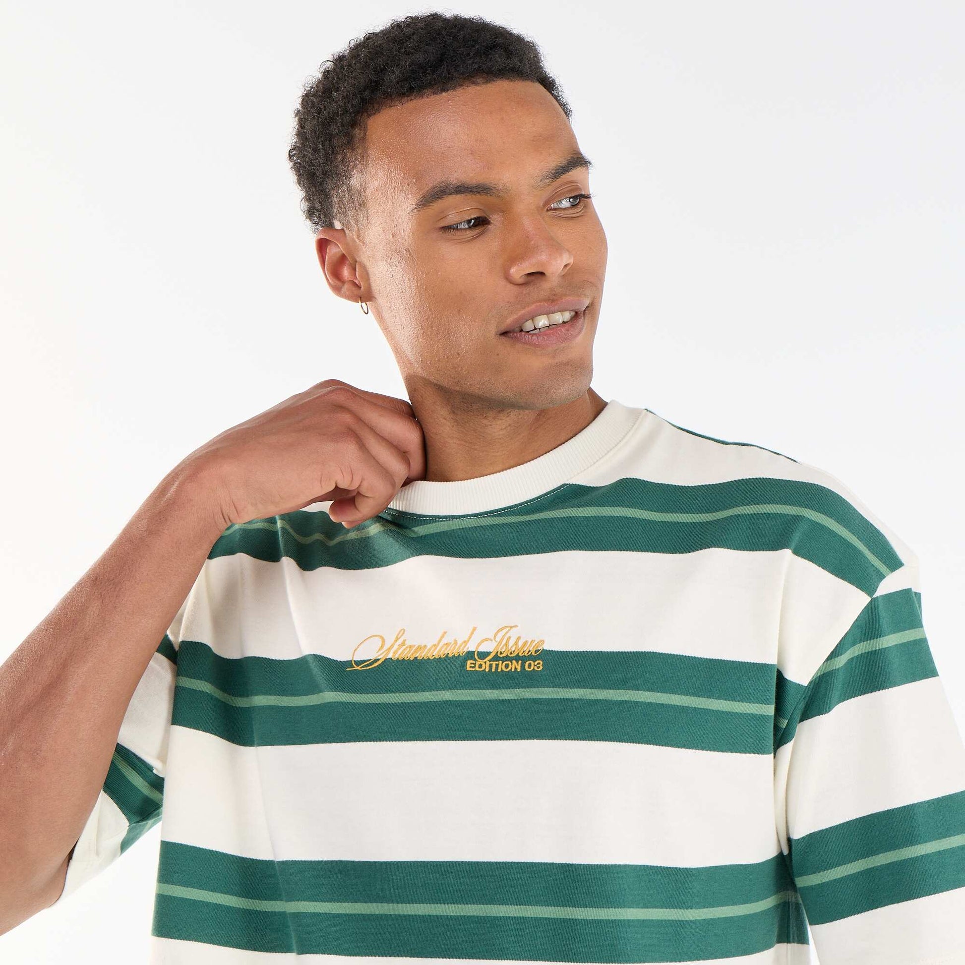 Striped Short-Sleeve T-Shirt GREEN