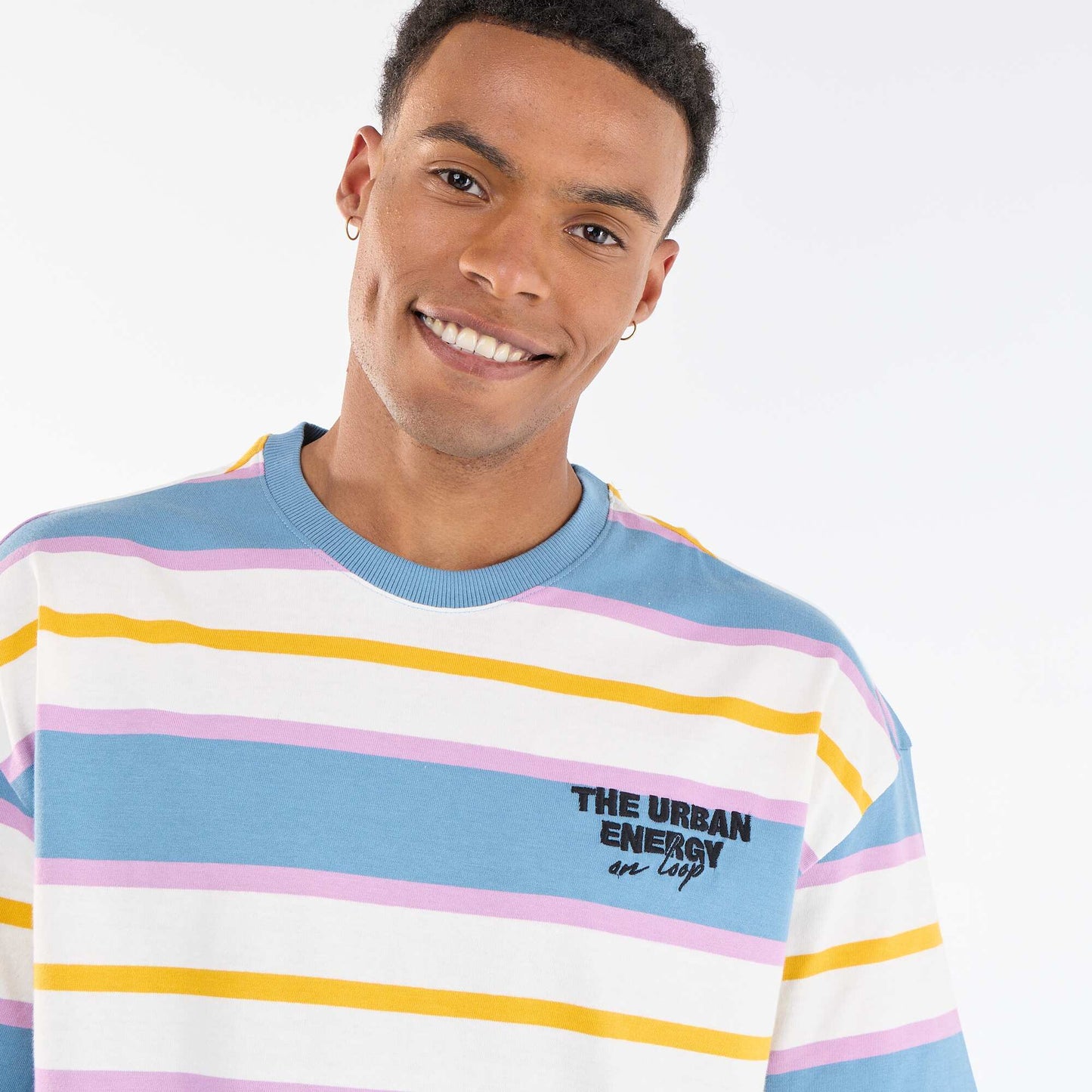 Striped Short-Sleeve T-Shirt BLUE