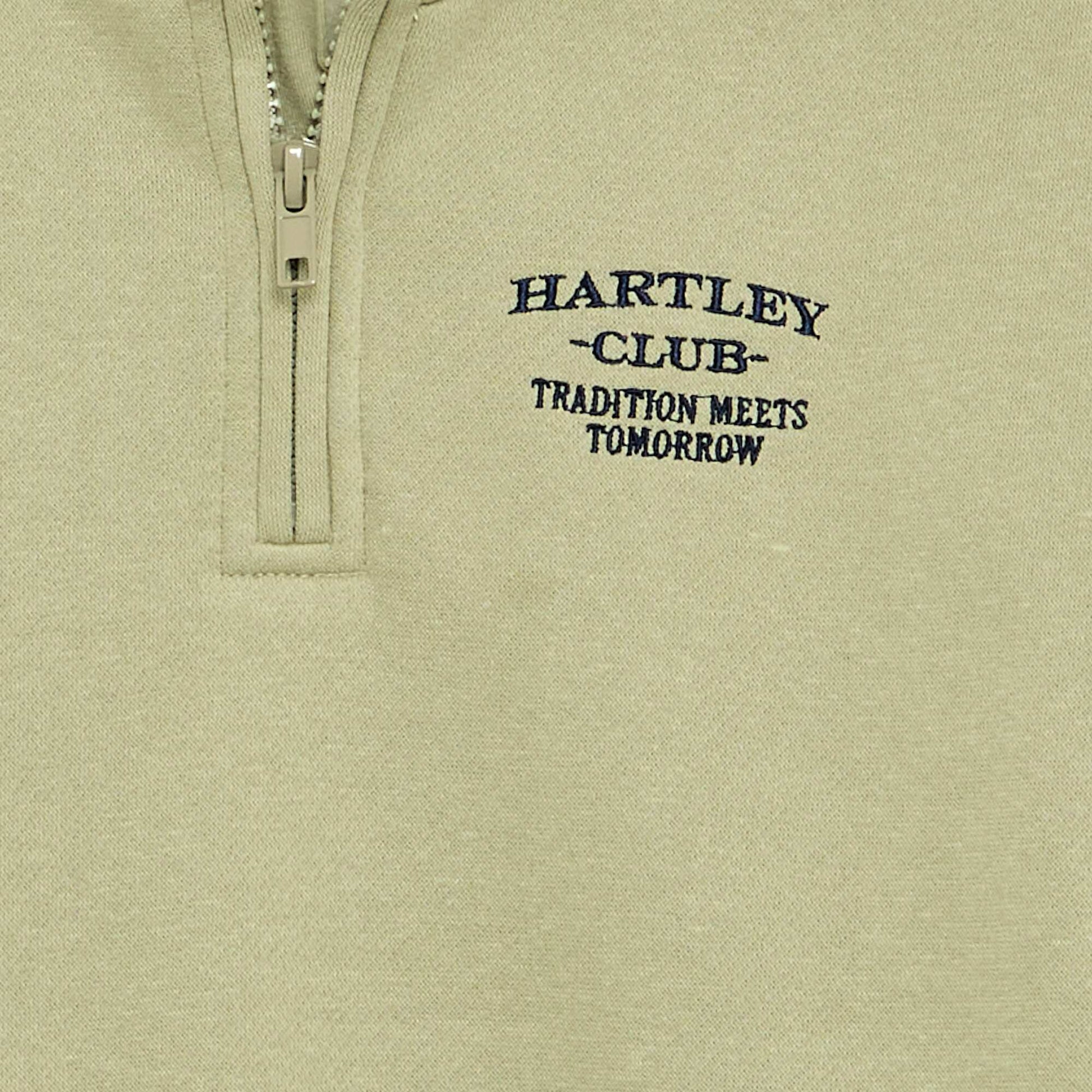 Quarter-Zip Fleece Sweatshirt GREEN