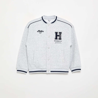 Fleece Bomber Jacket GREY