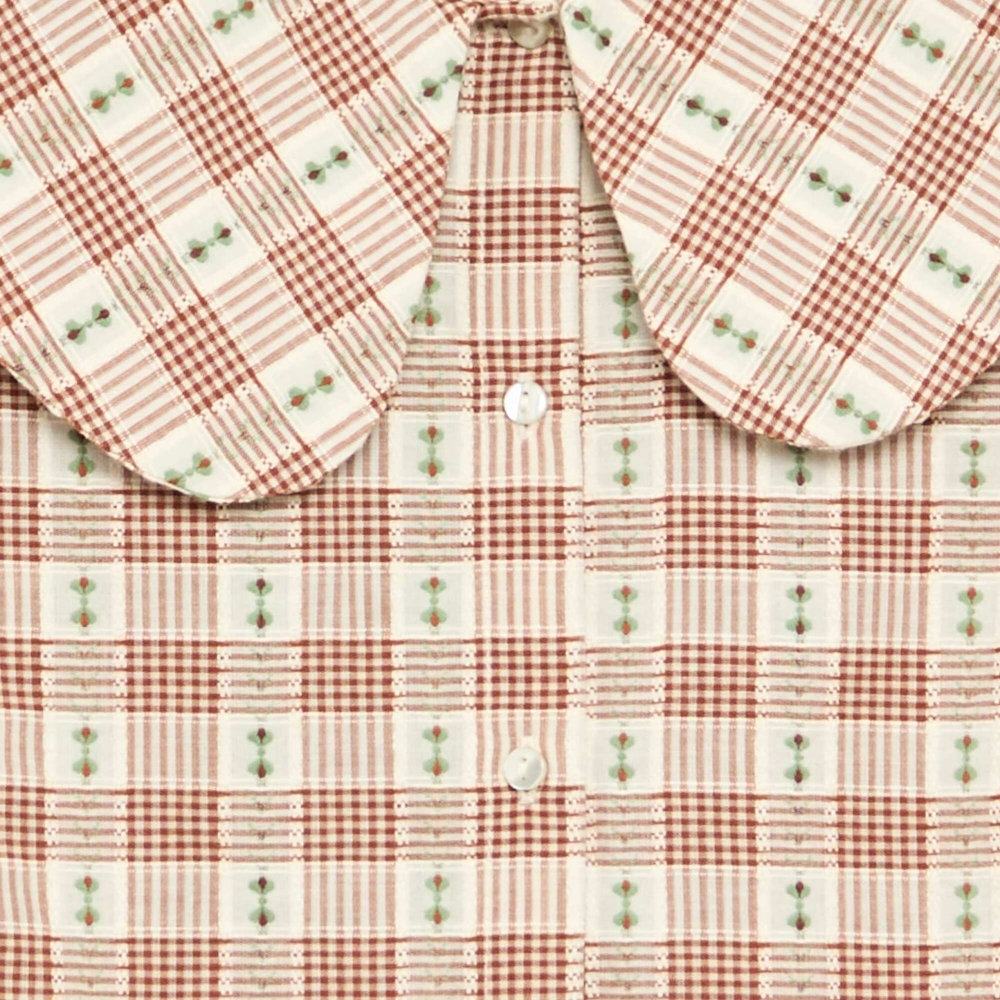 Patterned Plaid Blouse PINK