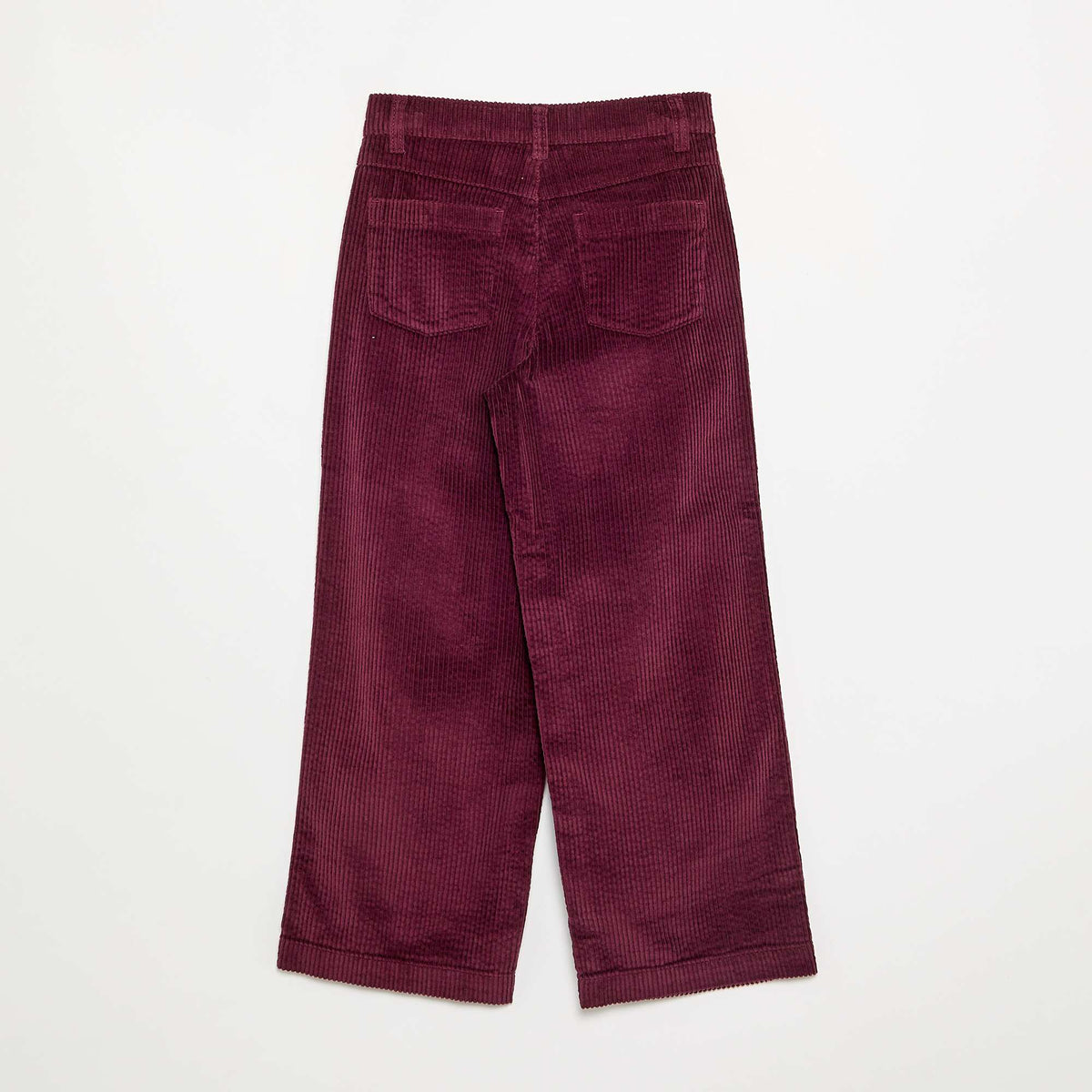 Wide Leg Corduroy Trousers PINK