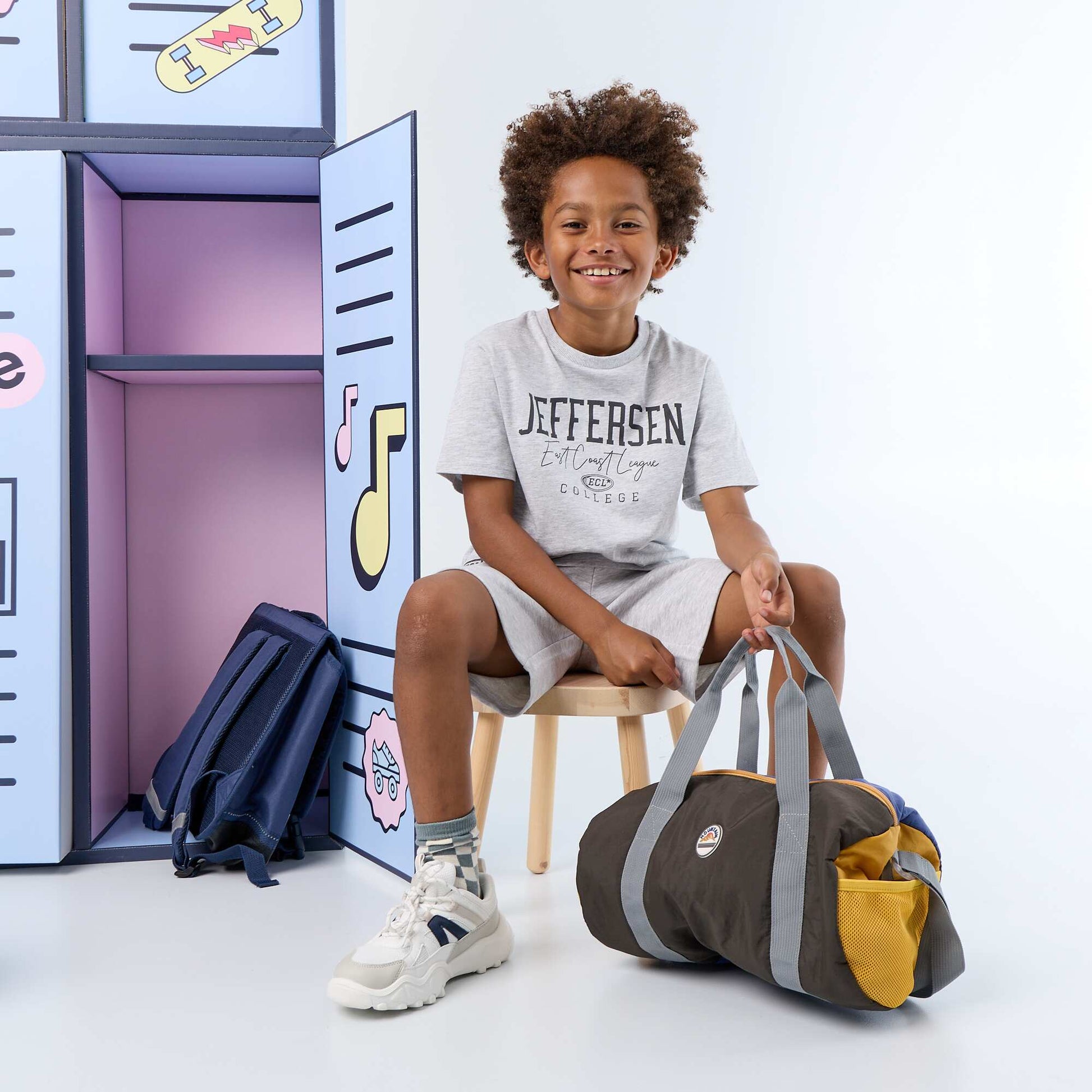 2-Piece Shorts and T-Shirt Set GREY