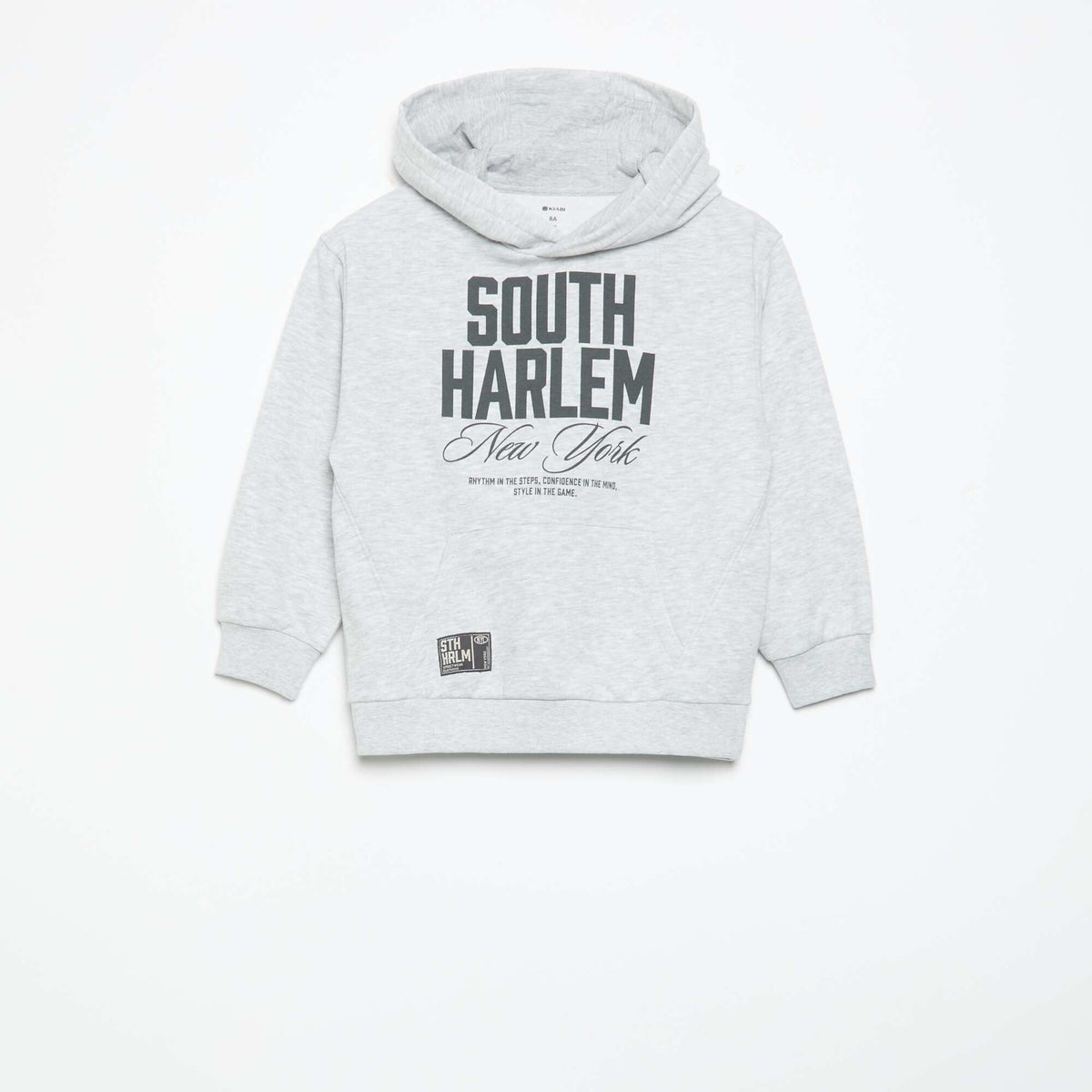 2-Piece Hooded Zip-Up Sweatshirt & Joggers Set GREY
