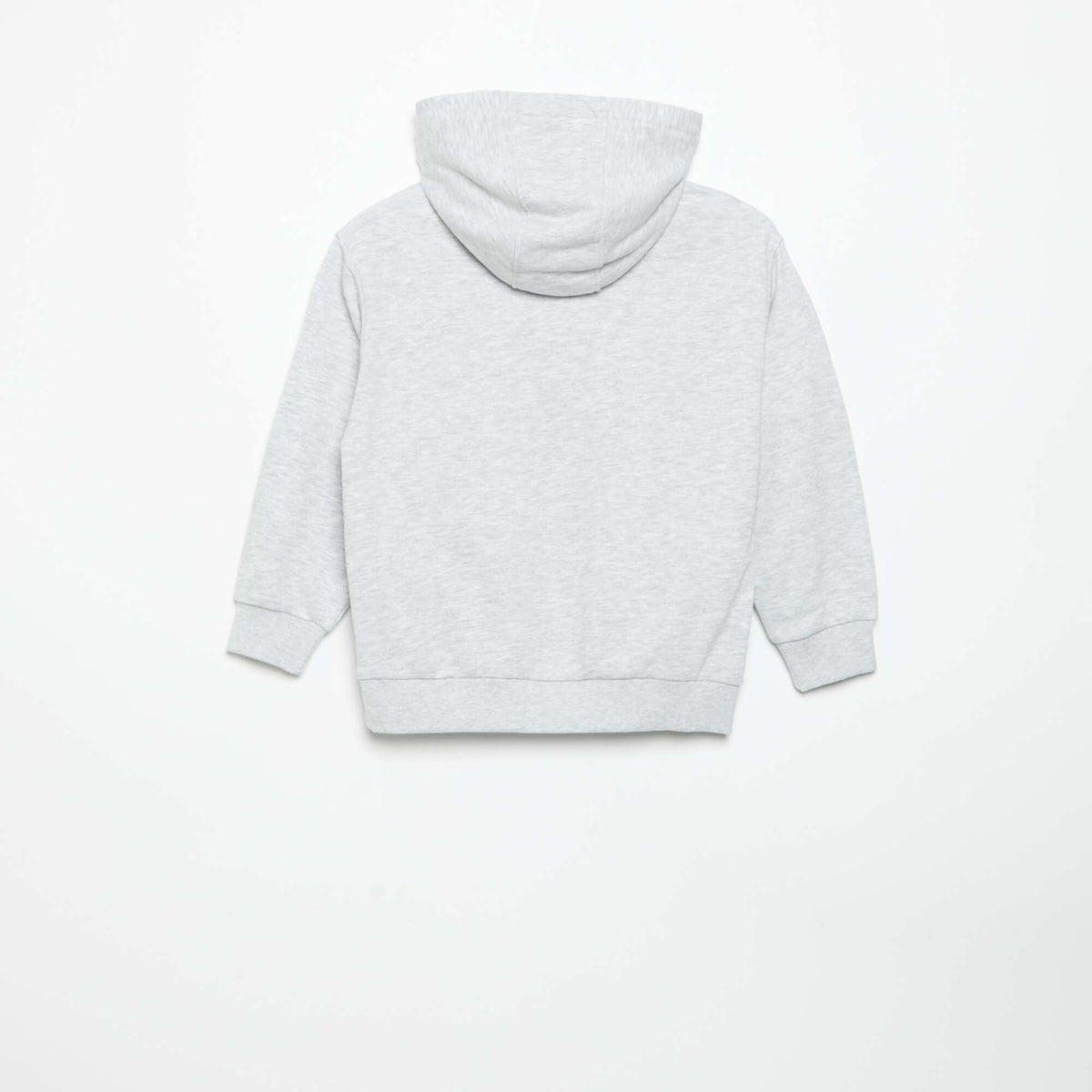 2-Piece Hooded Zip-Up Sweatshirt & Joggers Set GREY