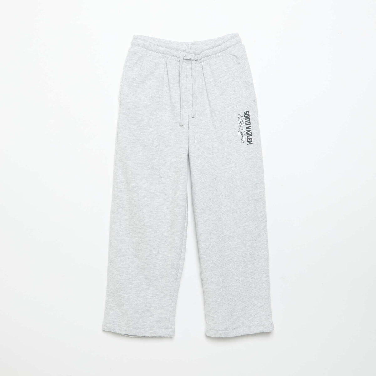 2-Piece Hooded Zip-Up Sweatshirt & Joggers Set GREY