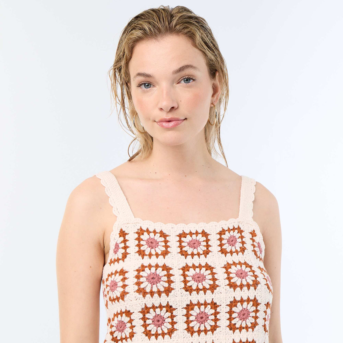 Crochet Top with Pattern PINK