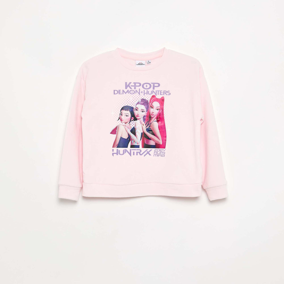 'KPop Demon Hunters' 2-piece Pajamas - Long-sleeved T-shirt + Pants PINK
