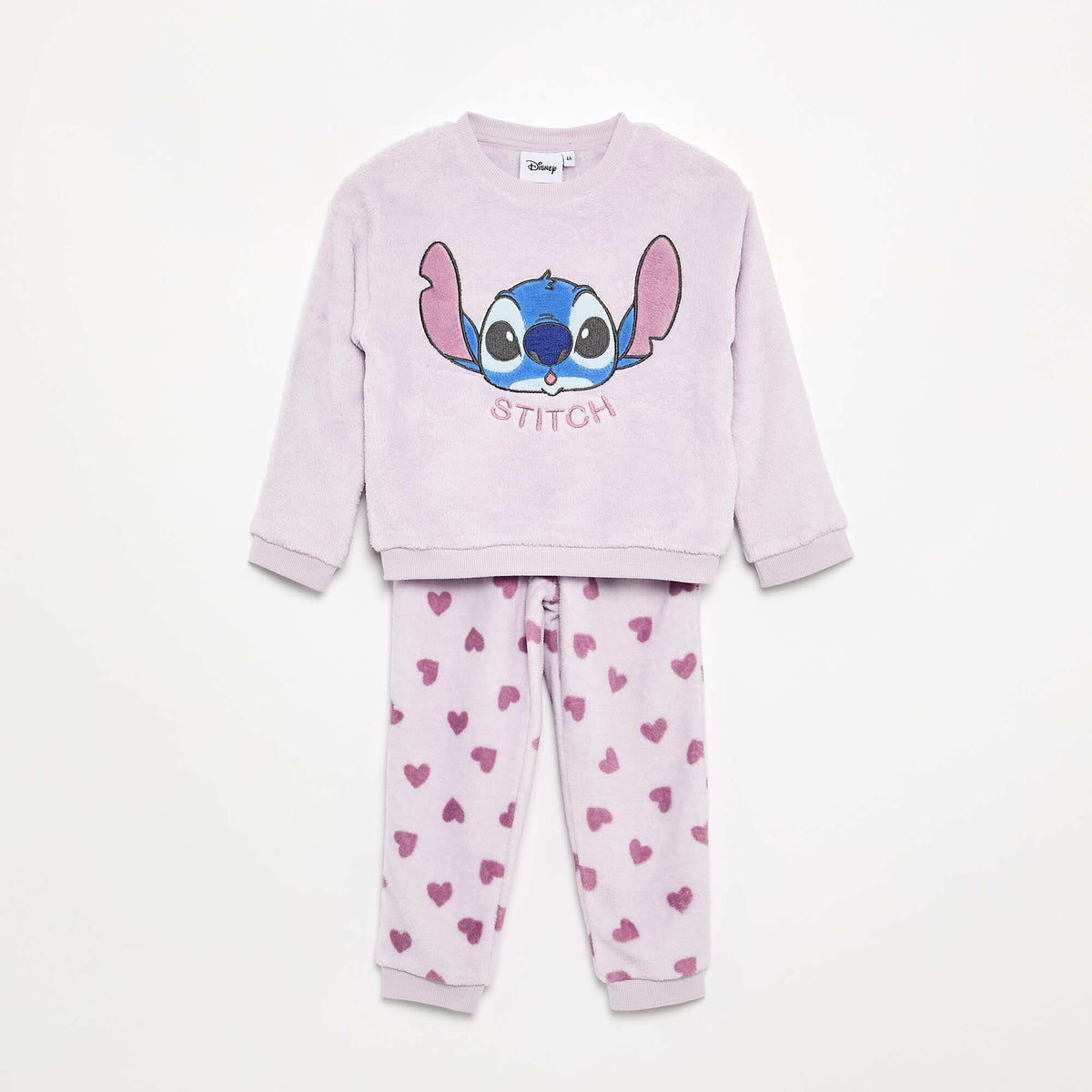 'Stitch' 'Disney' Fleece Pyjama Set - 2 Pieces PURPLE