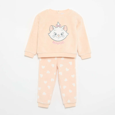 Disney 'Marie' Fleece Pyjama Set - 2 Pieces PINK
