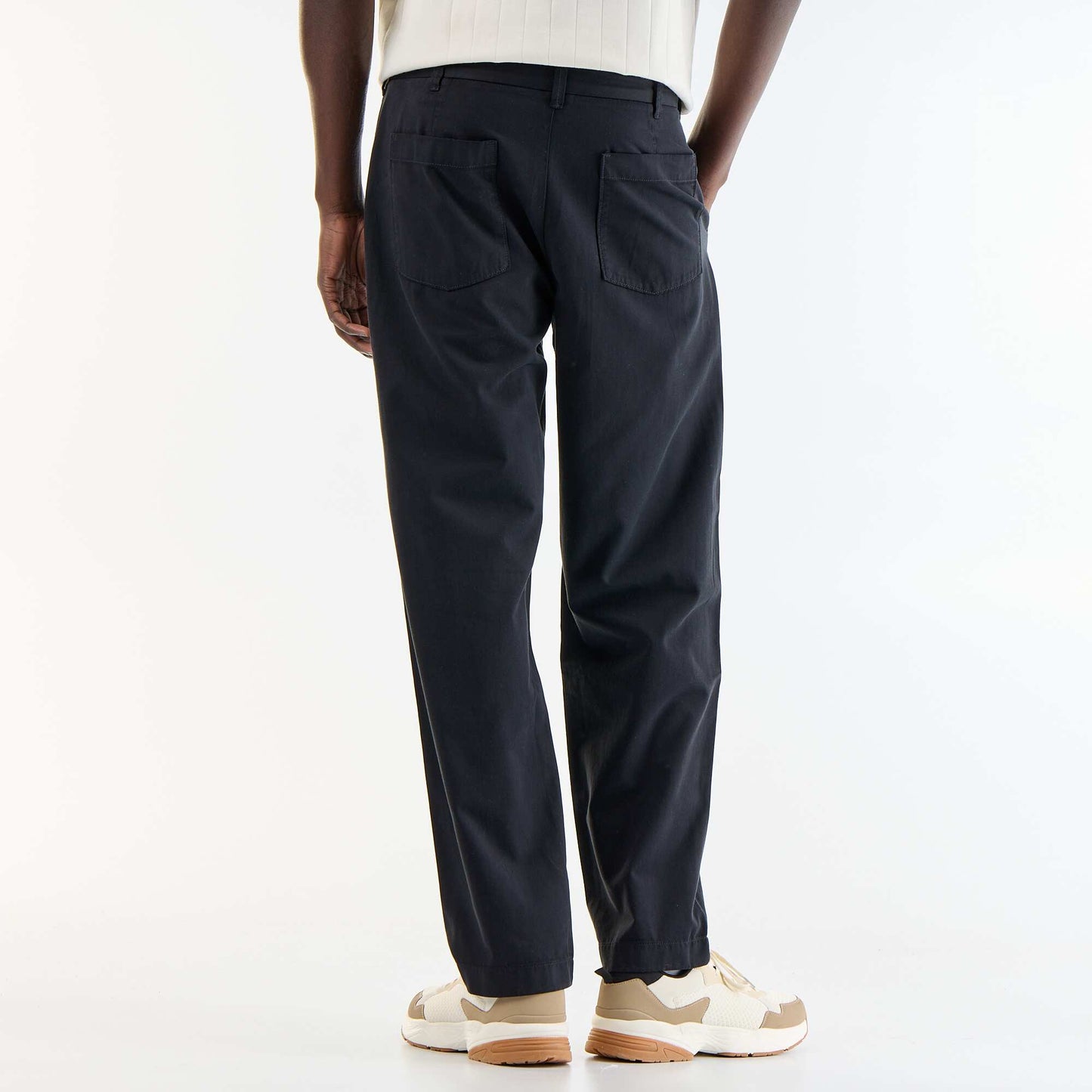 Soft-touch trousers BLACK