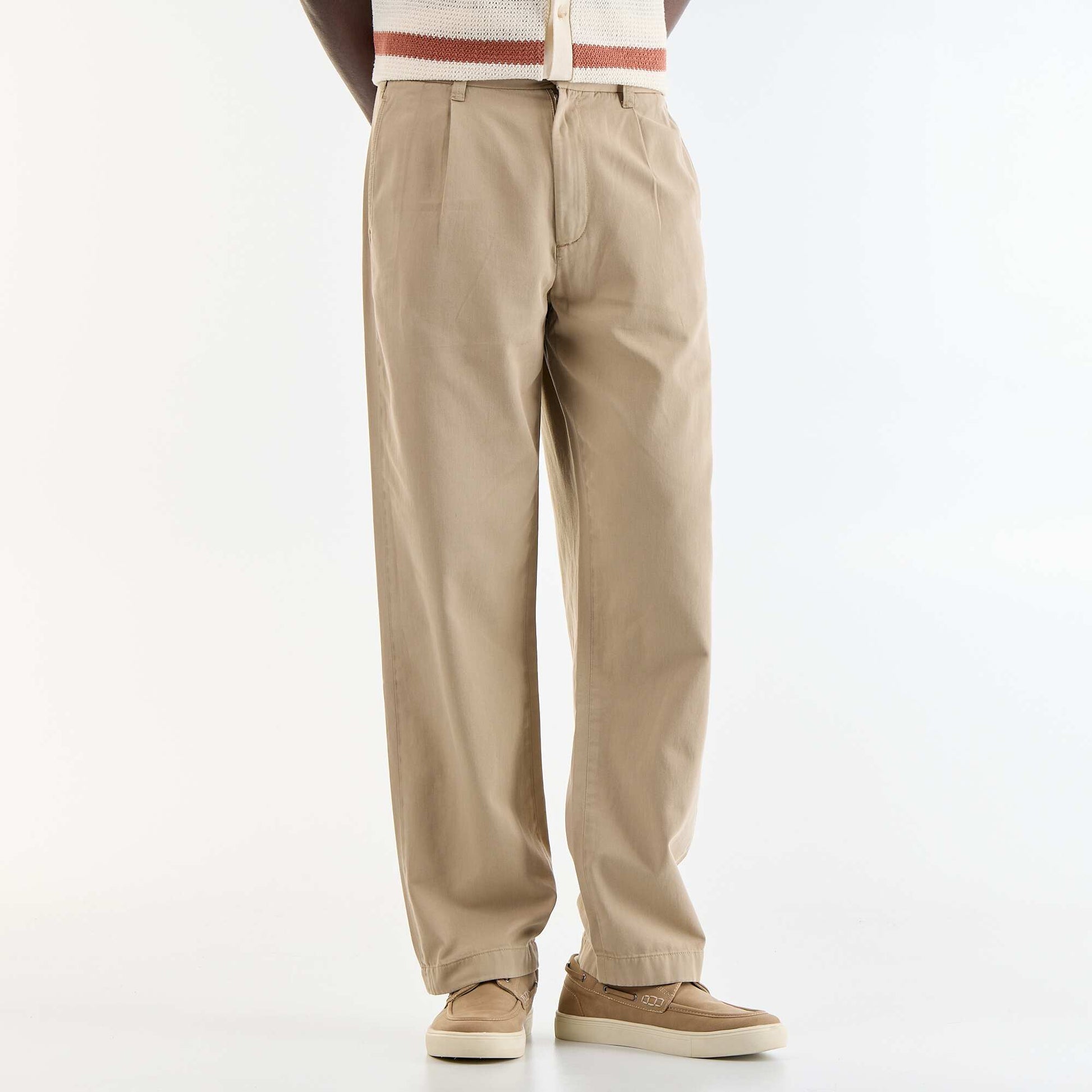 Soft-touch trousers BEIGE