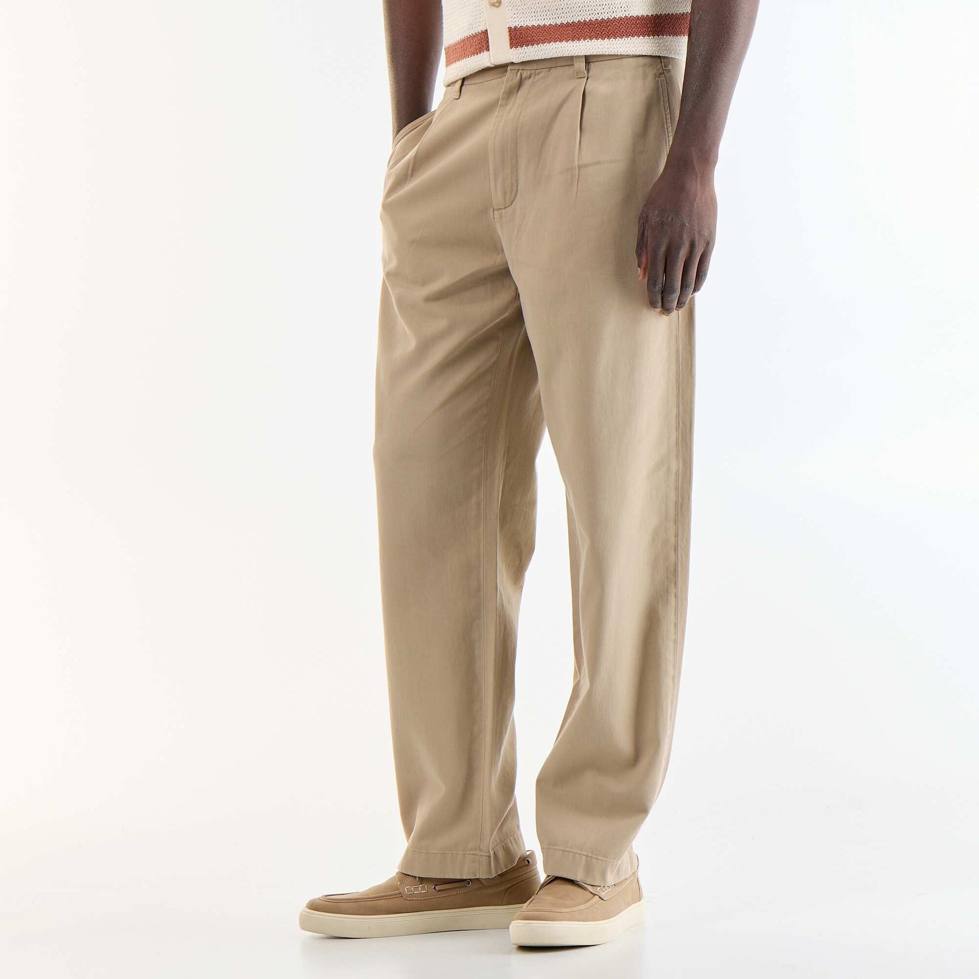 Soft-touch trousers BEIGE
