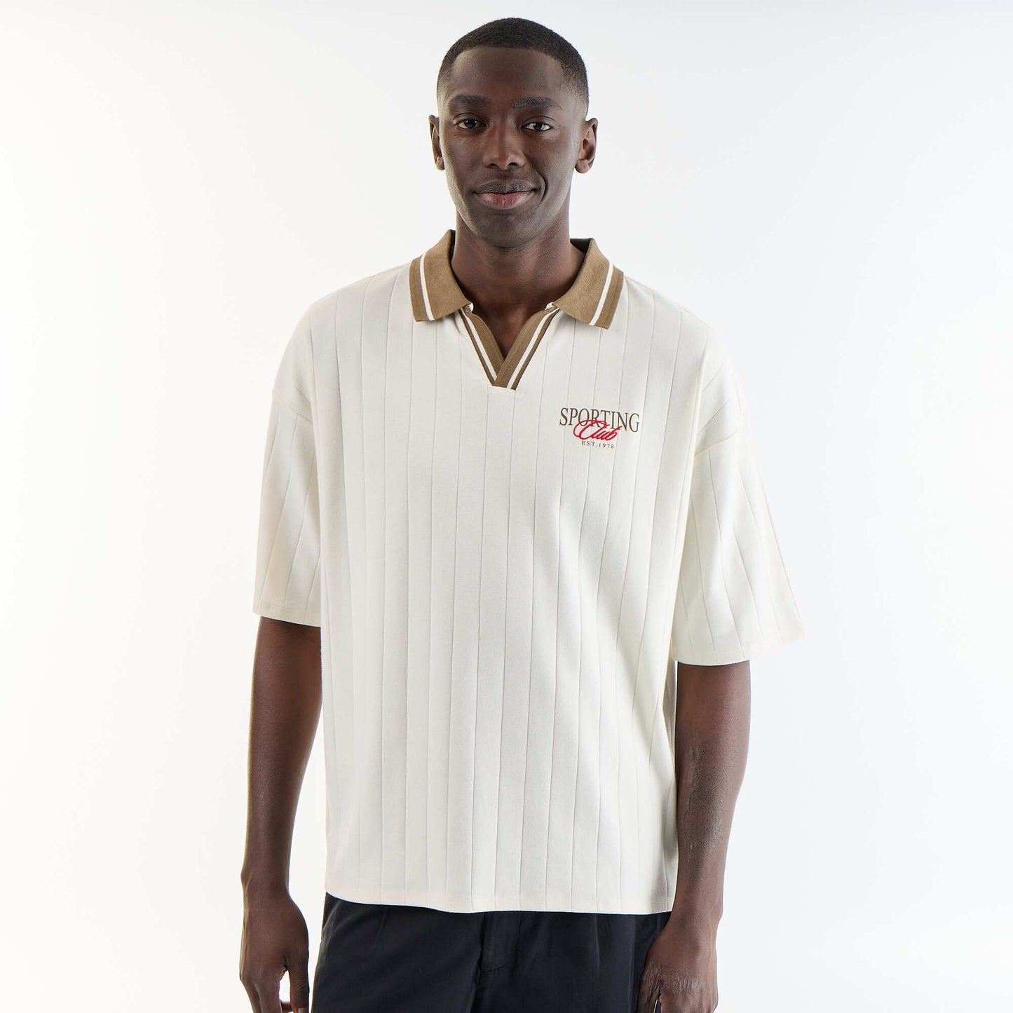 Comfort Fit Short Sleeve Polo BEIGE
