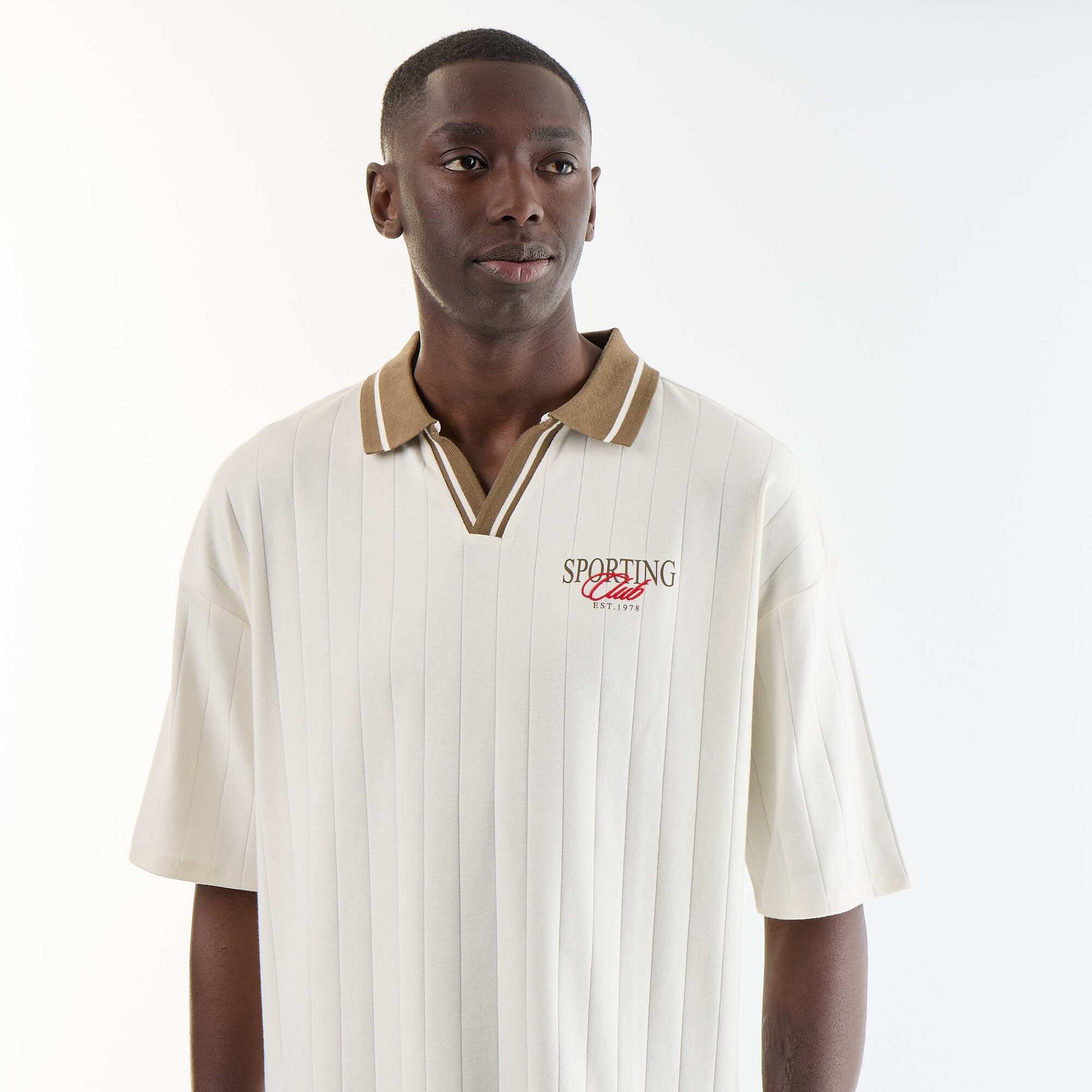 Comfort Fit Short Sleeve Polo BEIGE