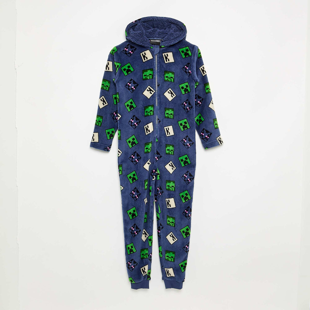 Long \'Minecraft\' Onesie BLUE