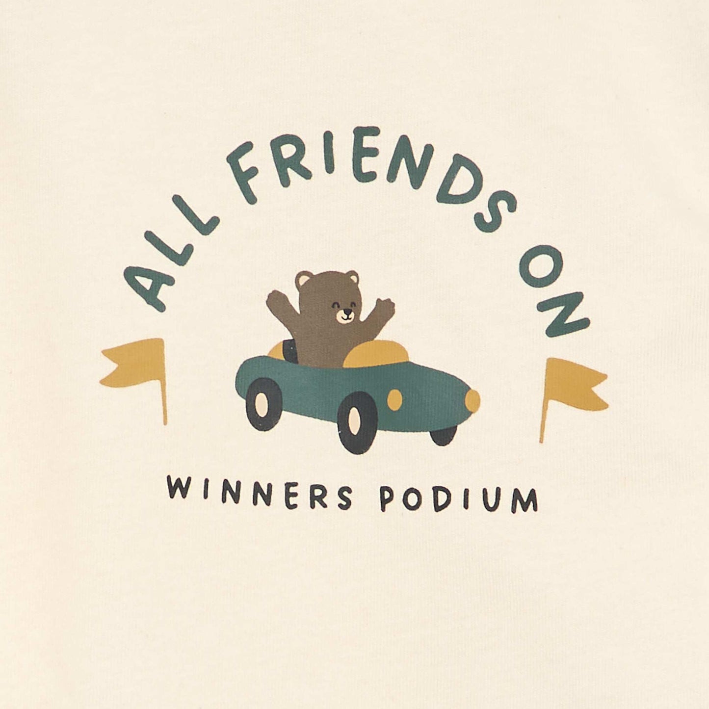 Printed long-sleeved T-shirt WHITE
