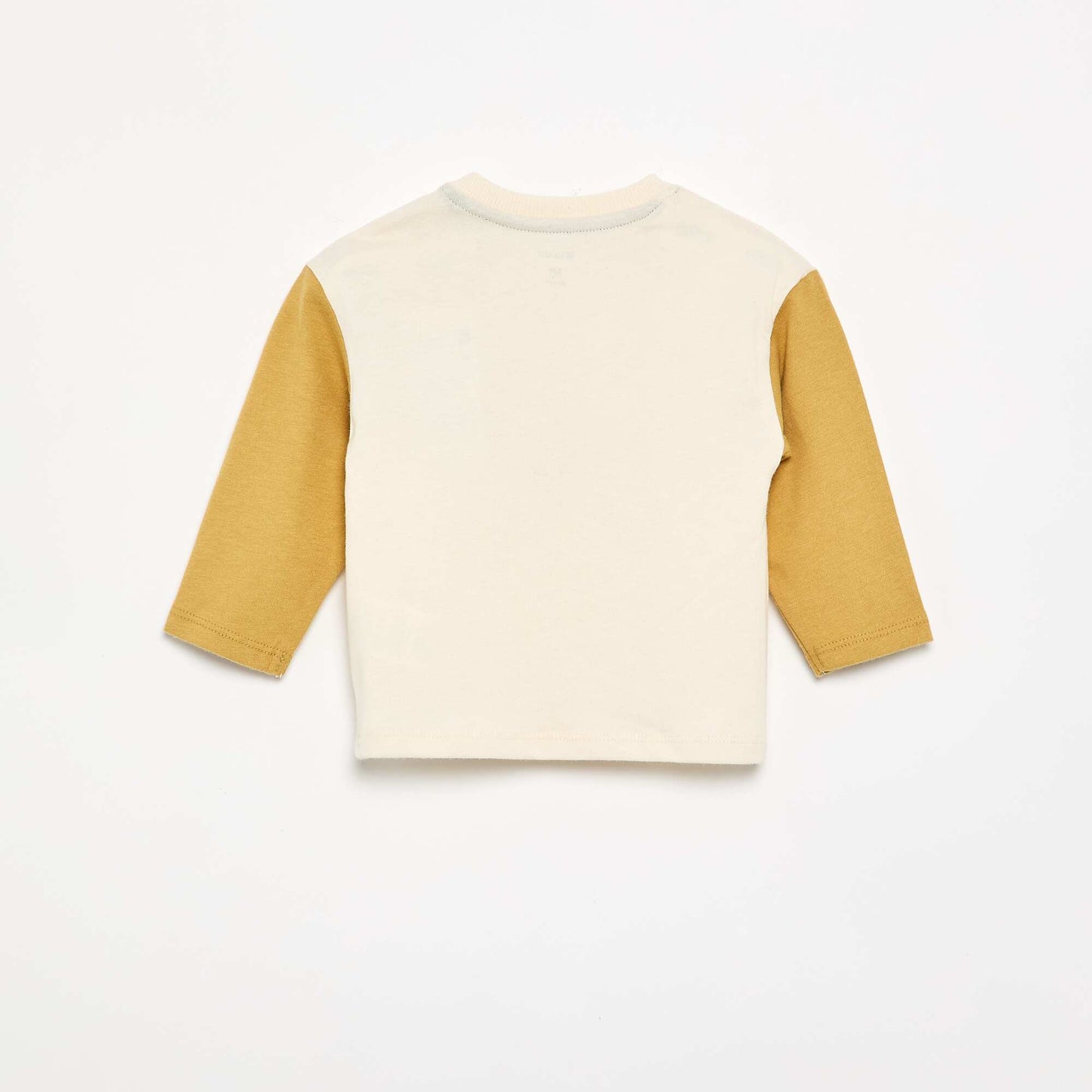 Printed long-sleeved T-shirt WHITE